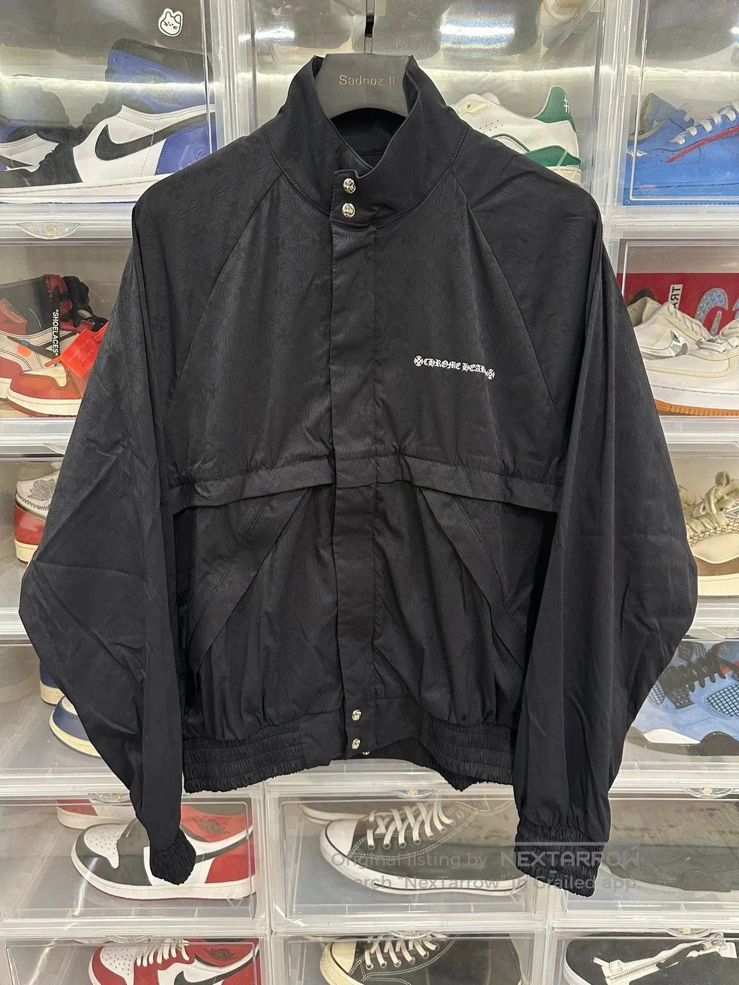 Chrome Hearts black chrome hearts nylon windbreaker jacket. Size US L / EU 52-54 / 3 - 1 Thumbnail