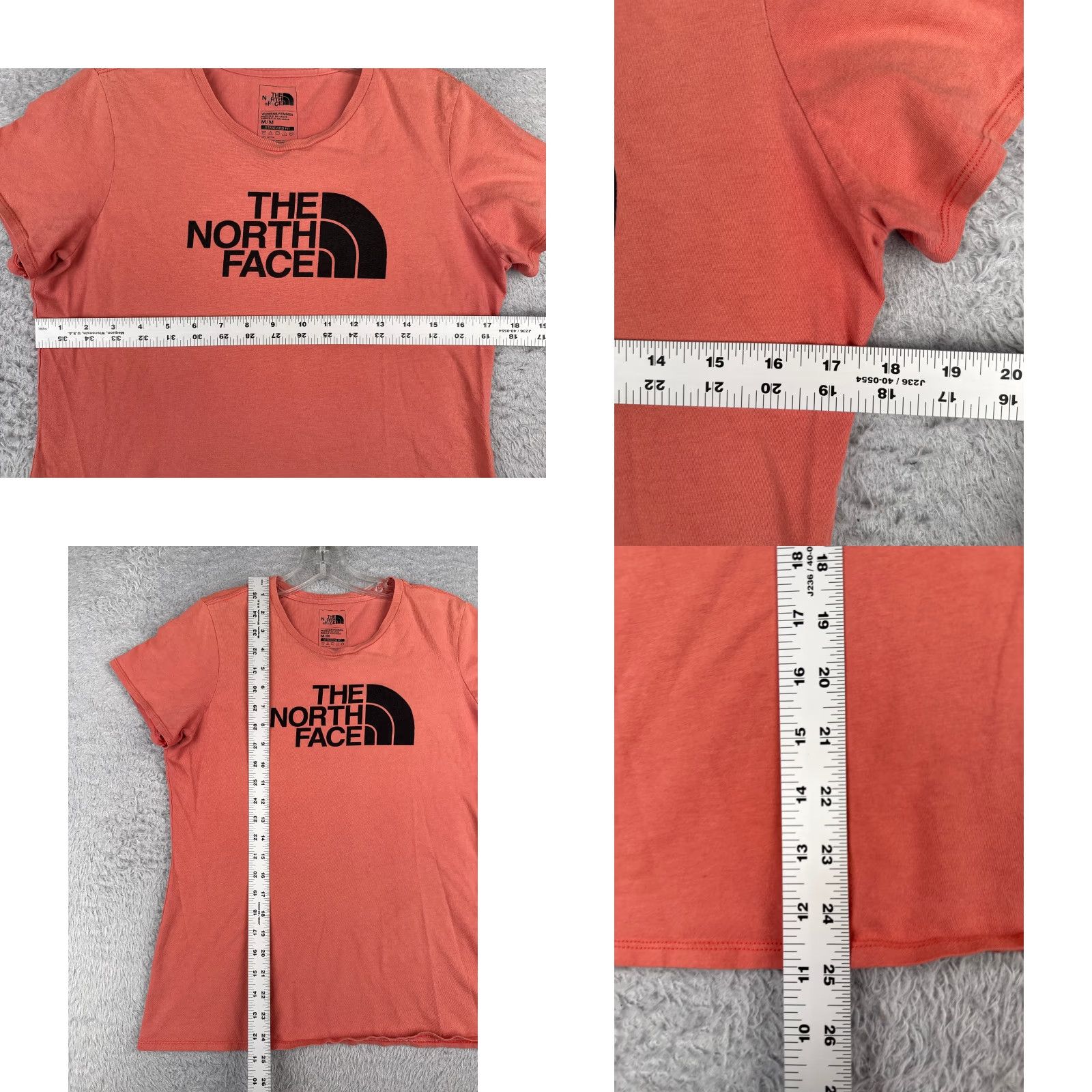 The North Face The North Face Shirt Women Medium Pink Short Sleeve Crew Neck 100% Cotton Casual Sports Size M / US 6-8 / IT 42-44 - 8 Thumbnail