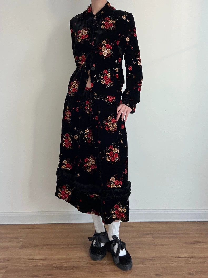 Comme des Garcons CDG Velvet Embroidered Outerwear. Size US L / EU 52-54 / 3 - 3 Thumbnail