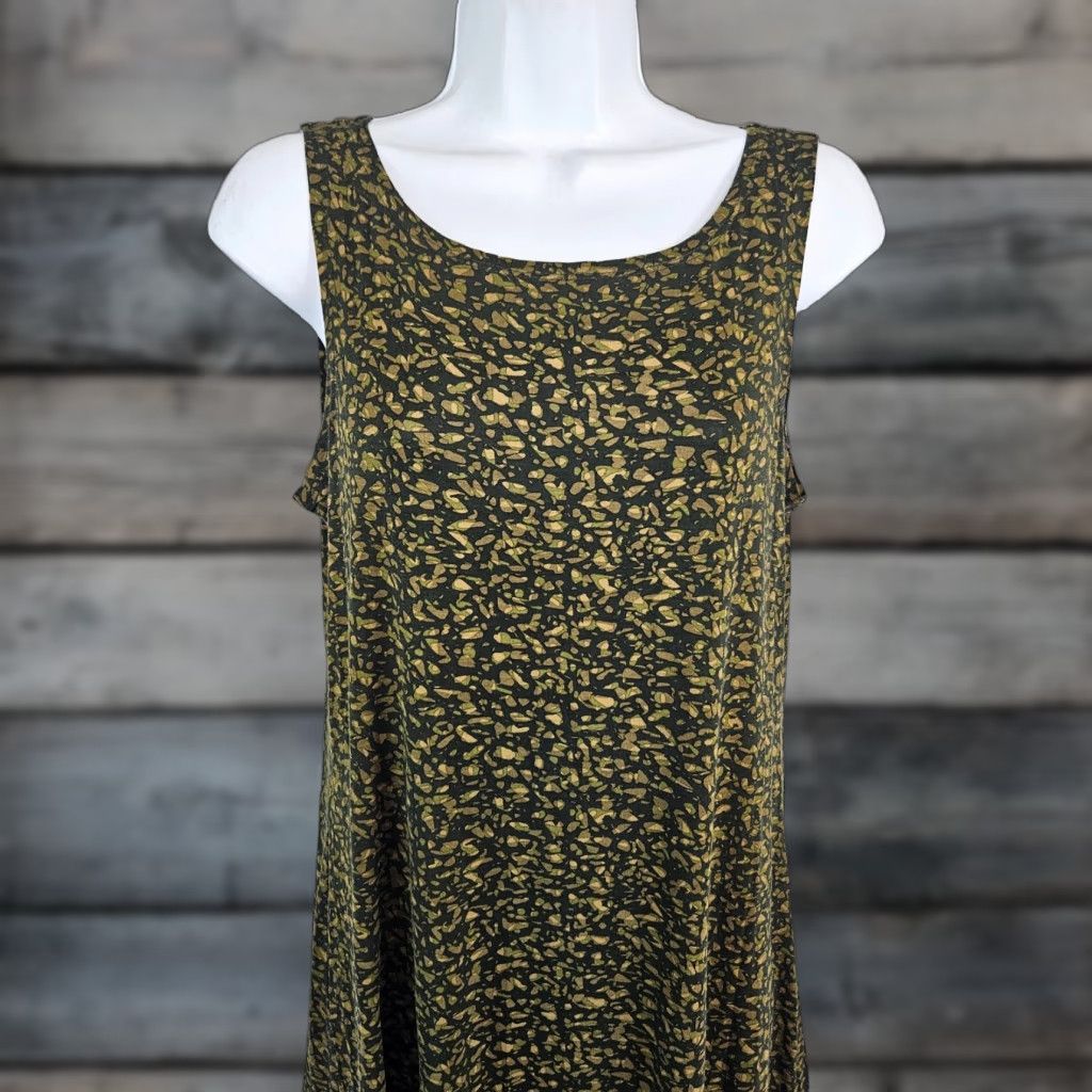 Vintage LOGO Layers Lori Goldstein Womens Tank Top Green Rayon Blend Size S Size S / US 4 / IT 40 - 1 Thumbnail