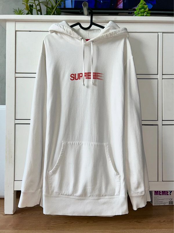 image of Supreme Ss 2016 Motion Logo Hoodie in White, Men's (Size XL)