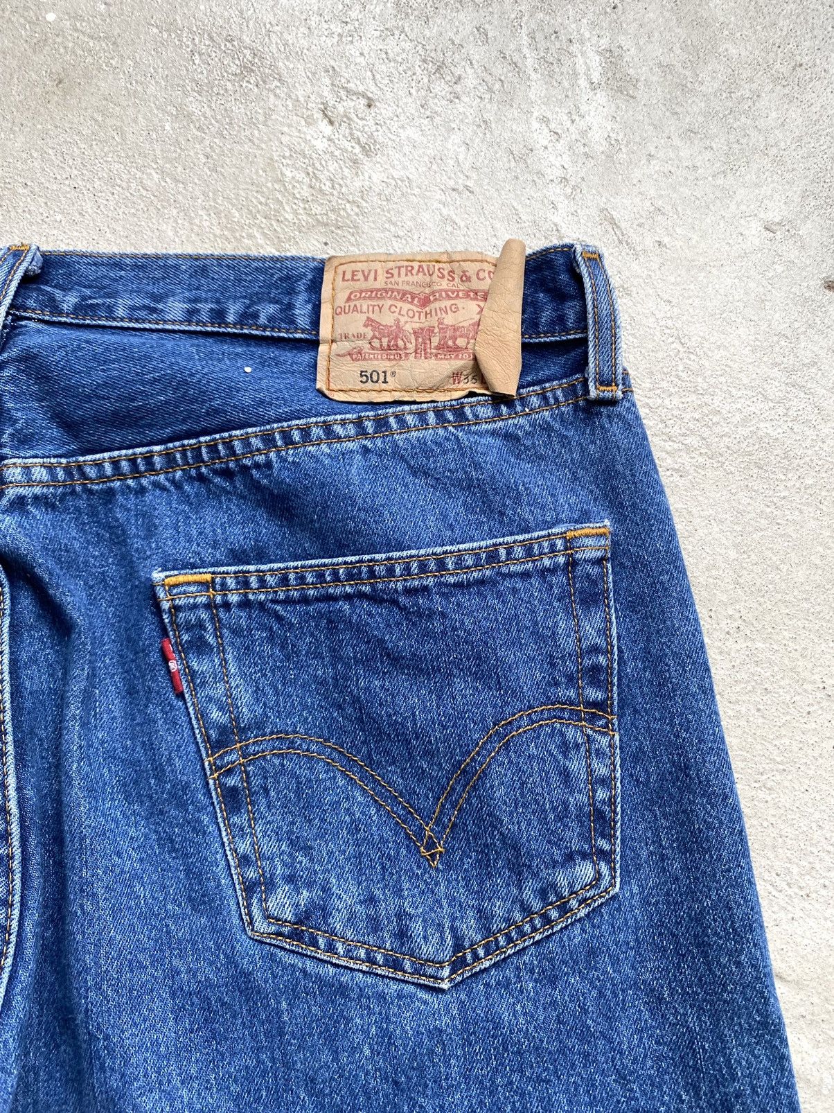 Levi's Vintage 90s Levi's 501 Washed Blue Denim Jeans Size US 36 / EU 52 - 12 Thumbnail