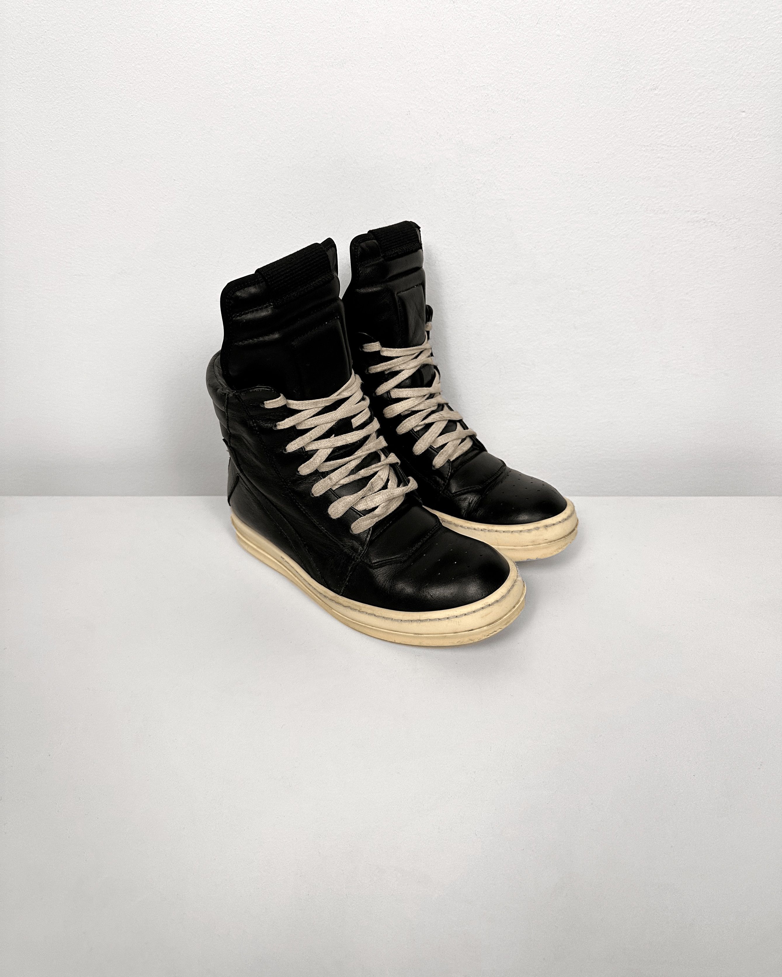 Rick Owens Rick Owens Black Milk Geobasket Size US 5 / IT 35 - 1 Thumbnail