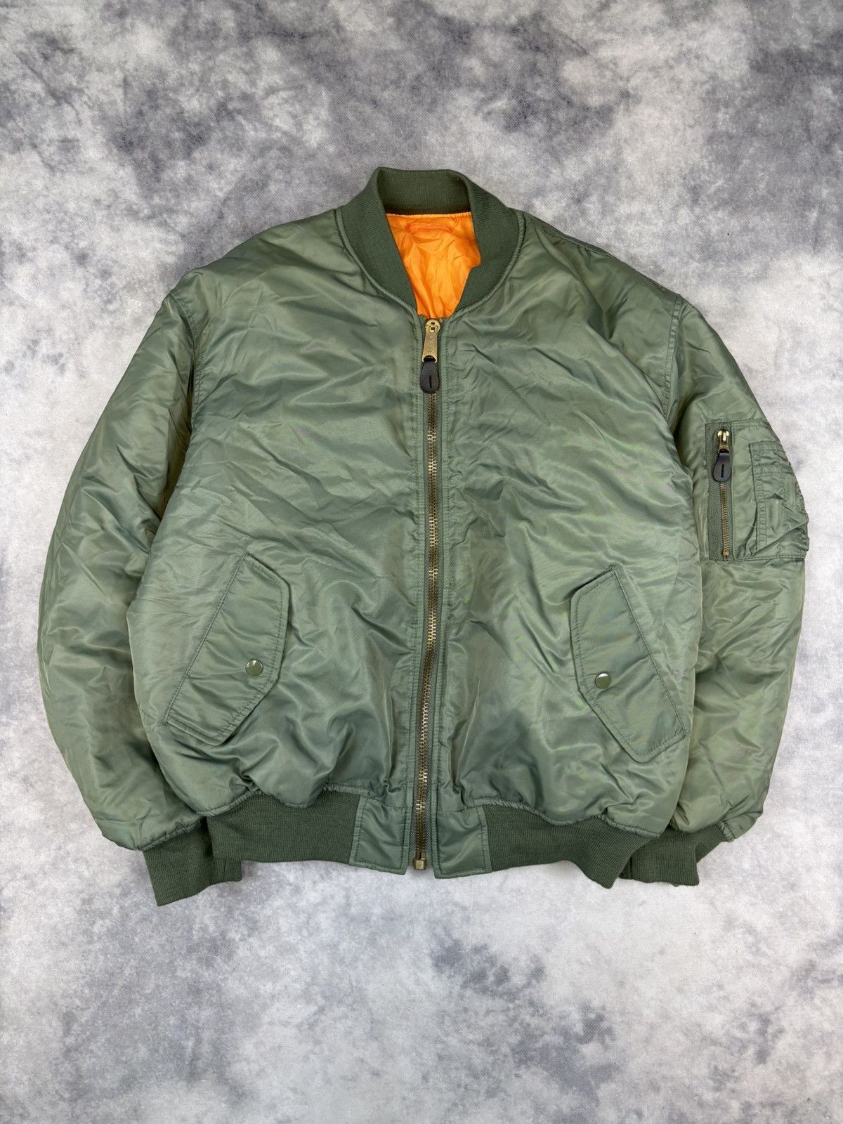 Vintage Vintage Bomber MFH Army Military Flayers Jacket y2k 90s rare Size US M / EU 48-50 / 2 - 1 Thumbnail