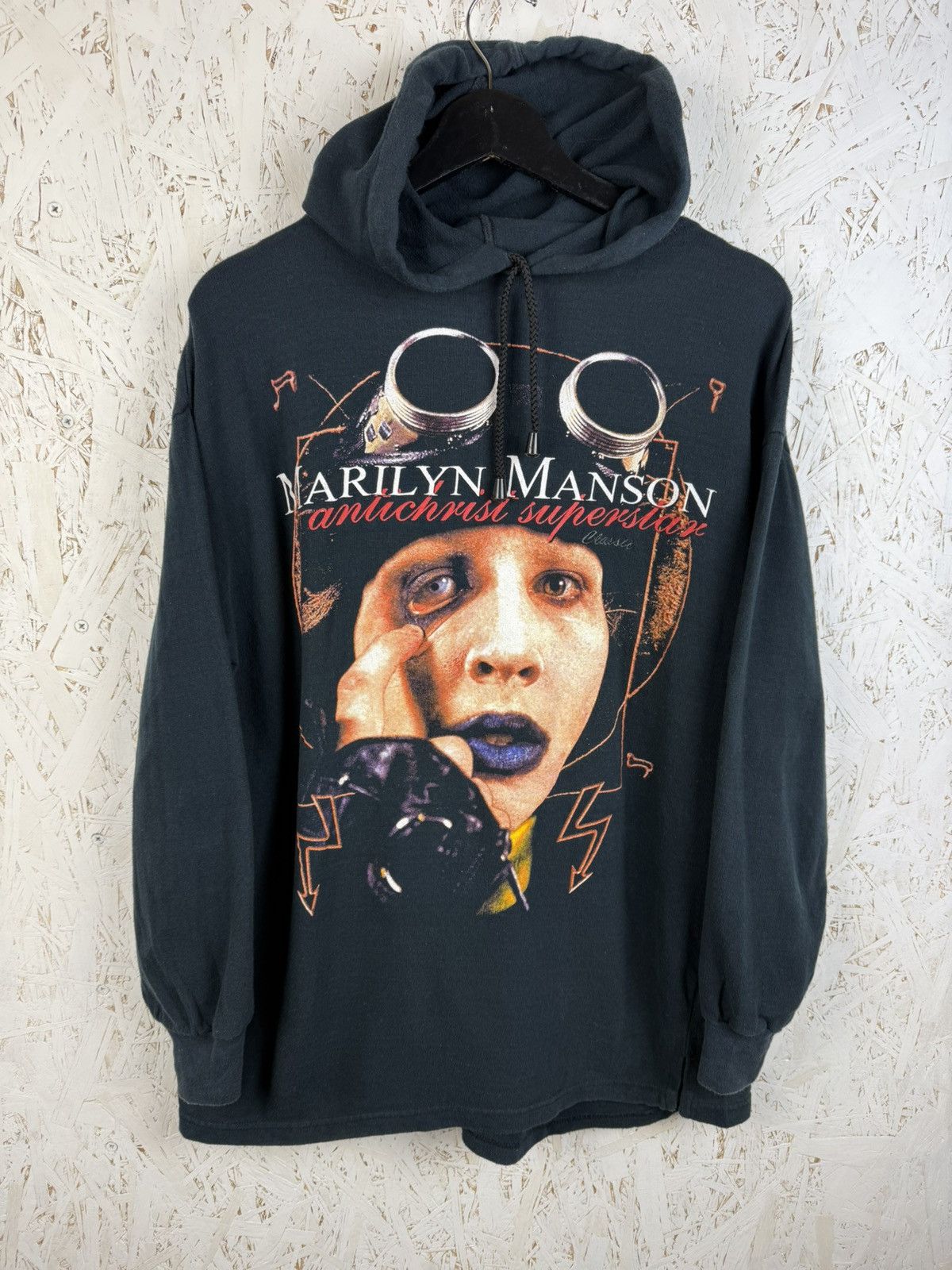 Band Tees 90s Marilyn Manson Antichrist Superstar Euro Boot Hoodie ~M Size US M / EU 48-50 / 2 - 1 Thumbnail