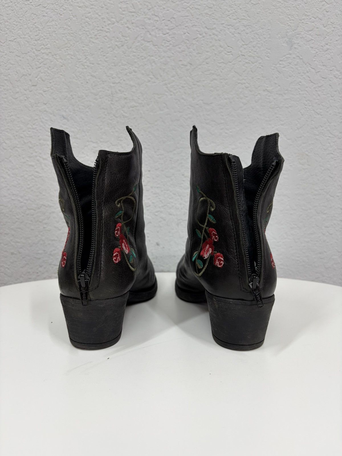 If Six Was Nine Vintage Italian AS 98 Rick Owens Style Leather Biker Boots Size US 8 / EU 41 - 15 Thumbnail