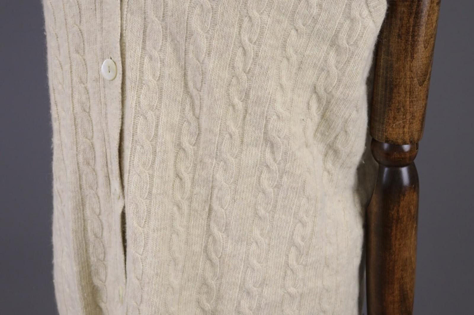 Morgano Morgano Beige Wool Angora Cashmere Gillet Jacket Size 48 Size US M / EU 48-50 / 2 - 10 Thumbnail