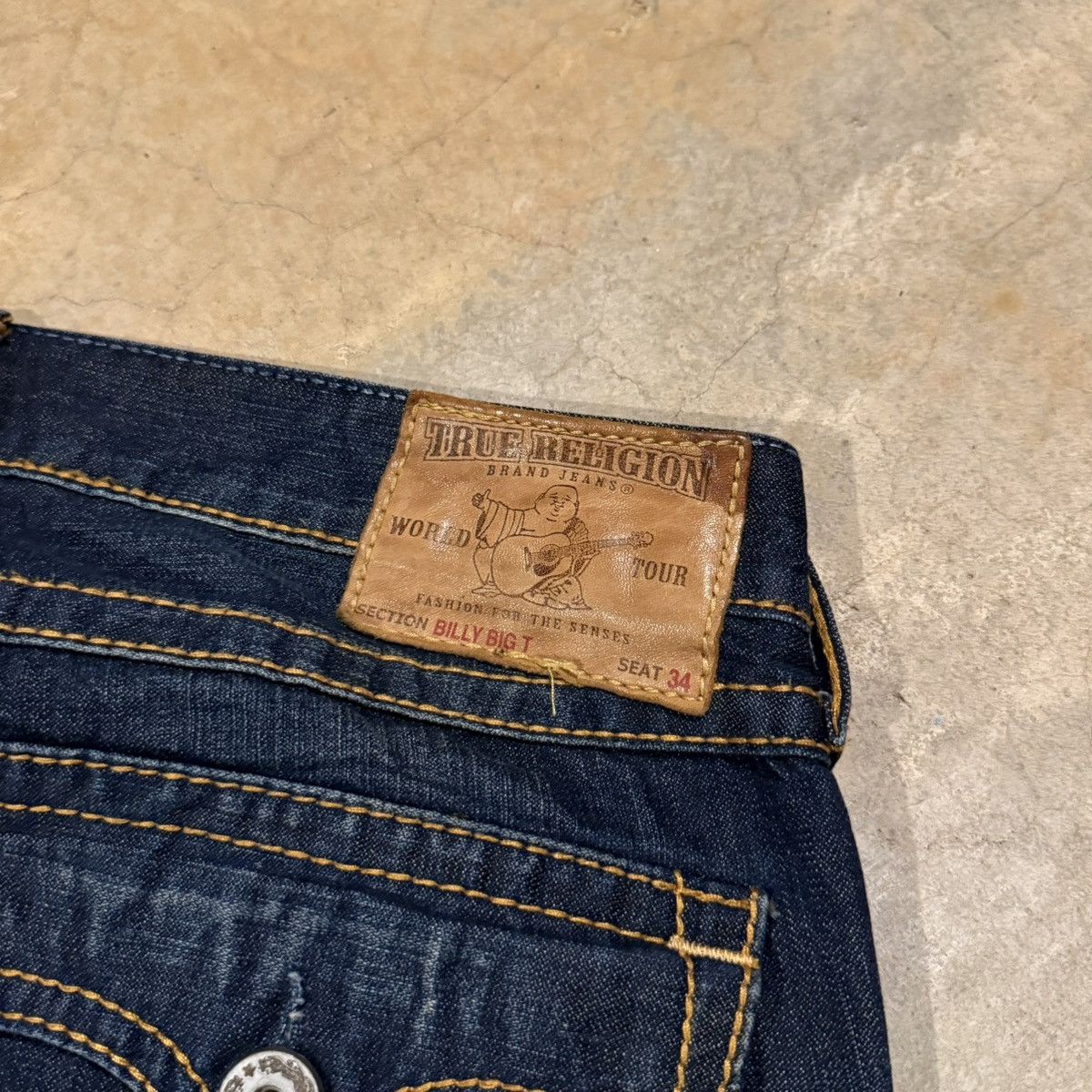 True Religion Vtg 2000s True Religion Billy Big T Distressed Bootcut Jeans Size US 36 / EU 52 - 5 Thumbnail