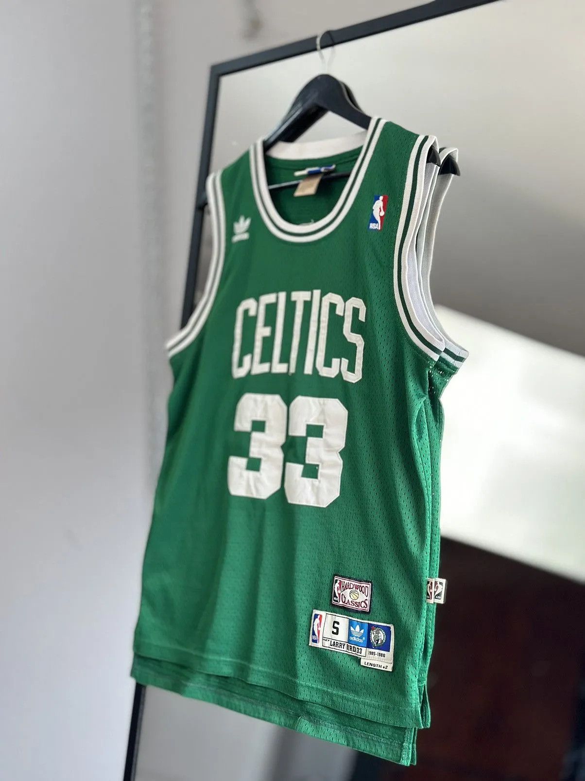 Adidas Boston Celtics Jersey Mens Large Larry Bird #33 NBA adidas Size US S / EU 44-46 / 1 - 4 Thumbnail