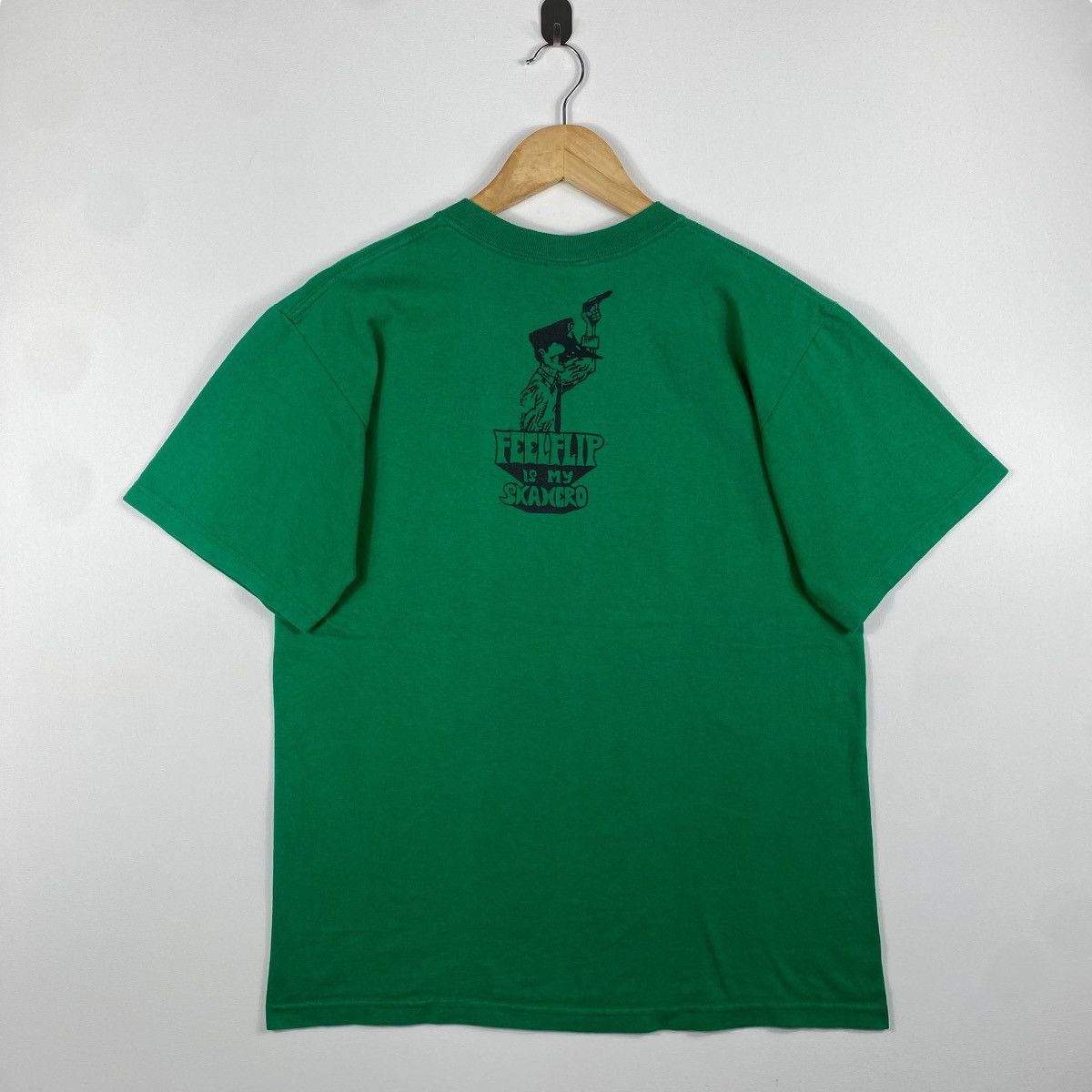 Band Tees × Japanese Brand × Vintage Vintage 00's FEELFLIP Is My Ska Hero Japanese Band Tee Shirt Size US M / EU 48-50 / 2 - 4 Thumbnail