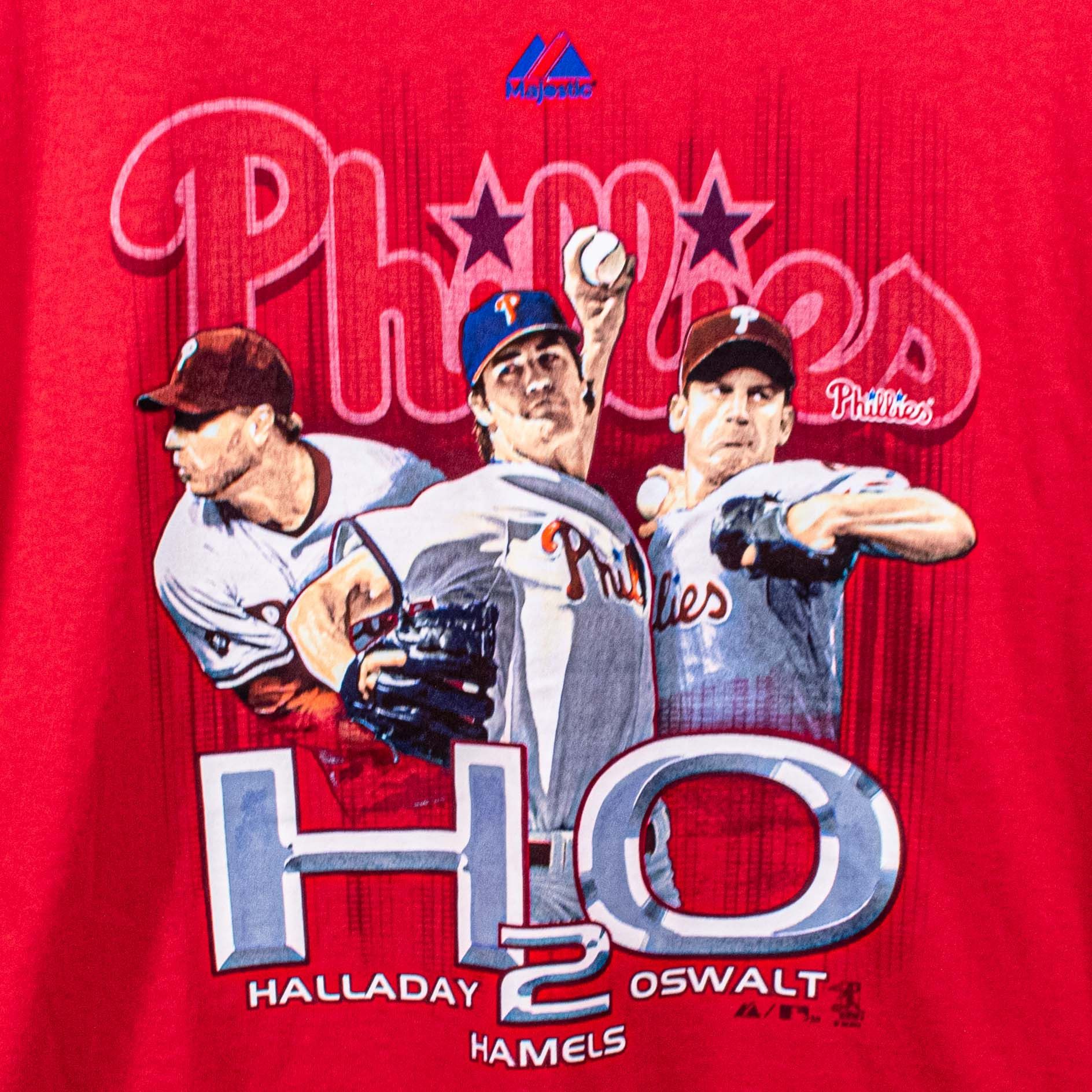 Majestic Philadelphia Phillies H2O Halladay Hamels Oswalt T-Shir Size US XL / EU 56 / 4 - 3 Thumbnail