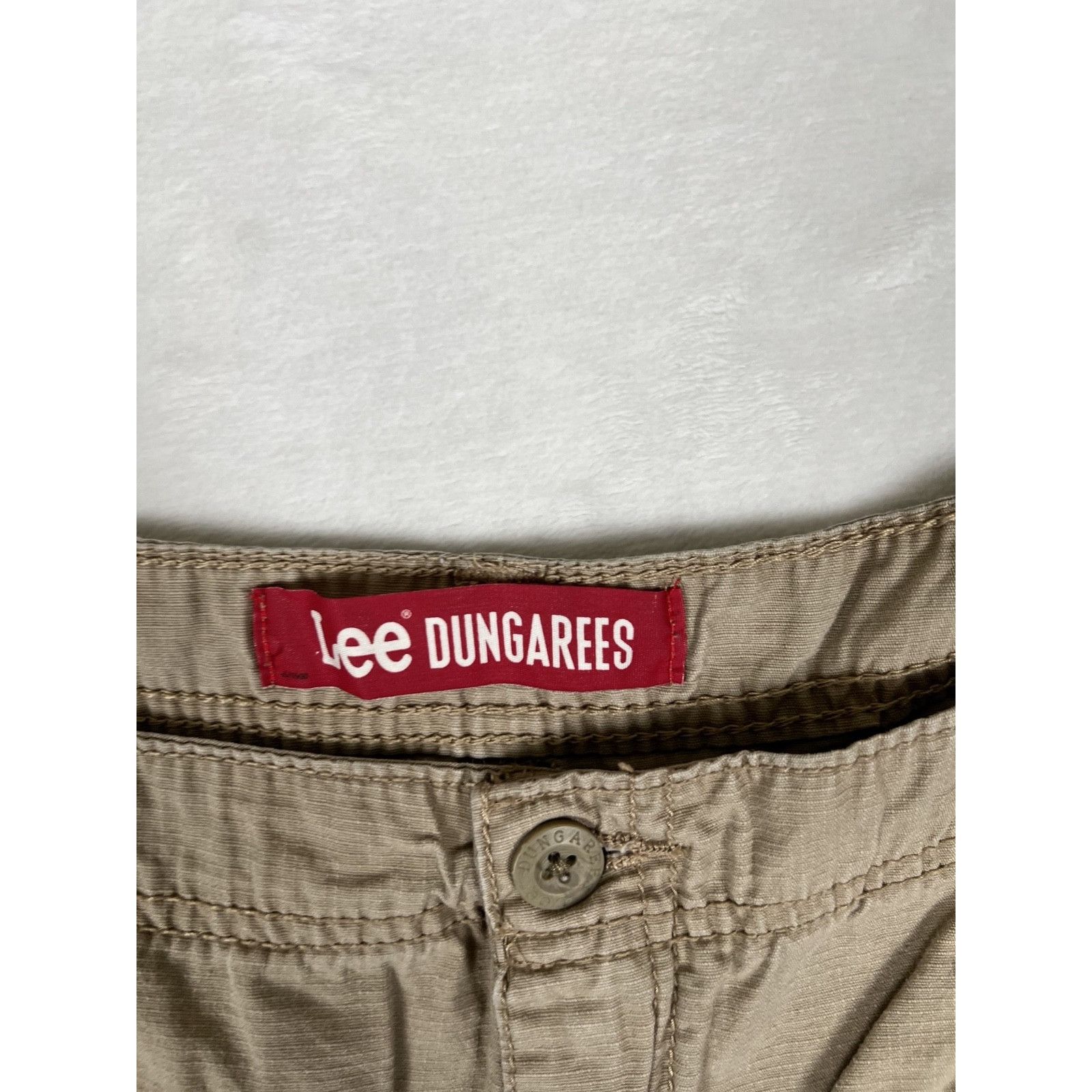 Lee Lee Dungarees Cargo Ripstop Shorts Mens 42 Brown Khaki Size US 42 / EU 58 - 2 Thumbnail