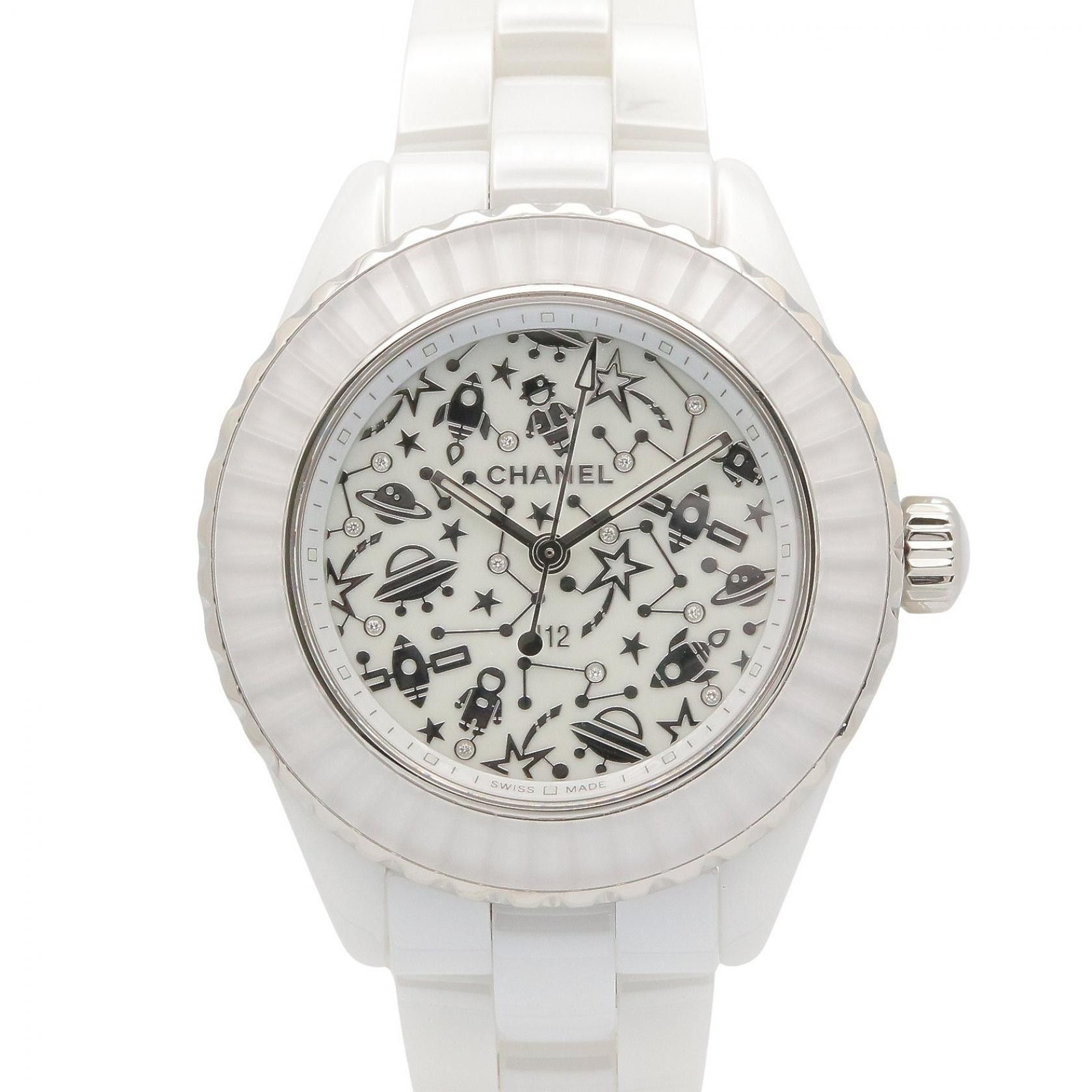 Chanel Chanel CHANEL J12 Cosmic Ceramic Watch Glass / Ceramic Quartz H7990 DUTY FREE for USA Size ONE SIZE - 1 Thumbnail