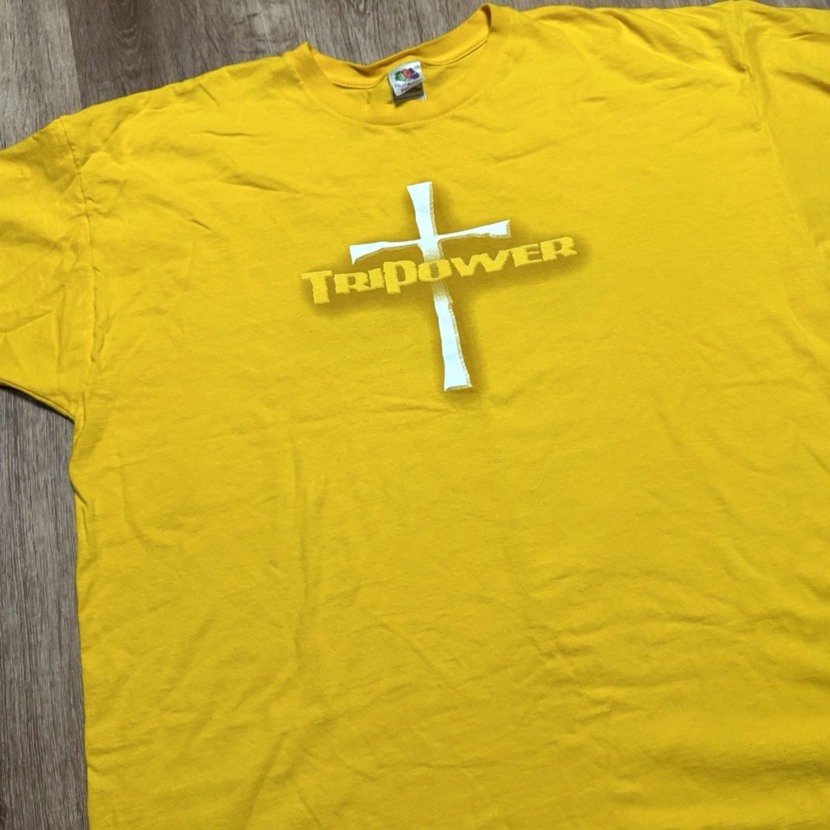 Vintage VINTAGE Jesus Tee Tshirt 90s Tripower Mens 3XL Yellow John 14:6 Tshirt Mens 3XL Yellow 90s Jesus Shirt Mens Size US XXL / EU 58 / 5 - 4 Thumbnail