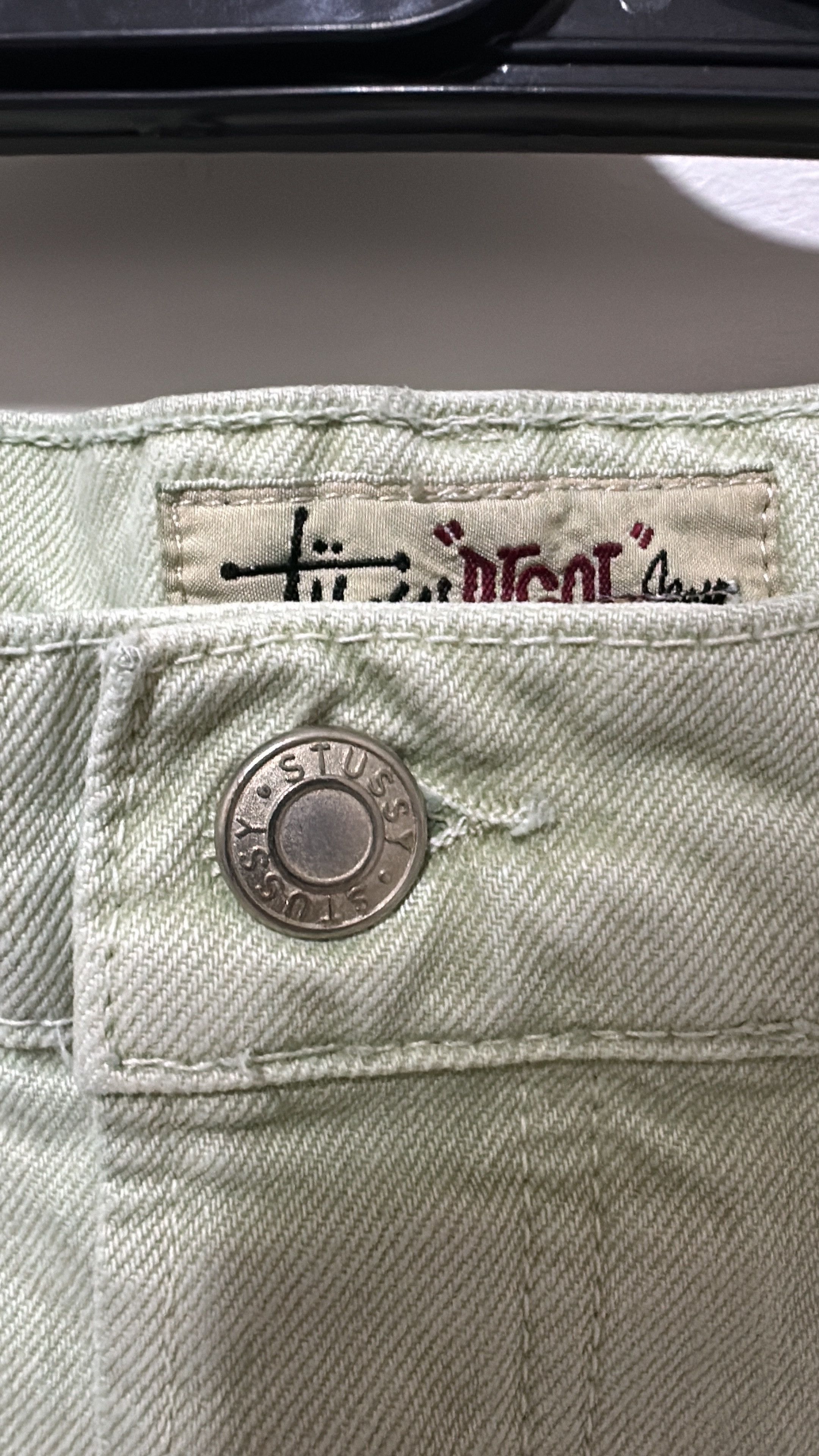 Stussy × Vintage Stüssy Big Ol Jean Cream Size 34 Size US 34 / EU 50 - 4 Thumbnail