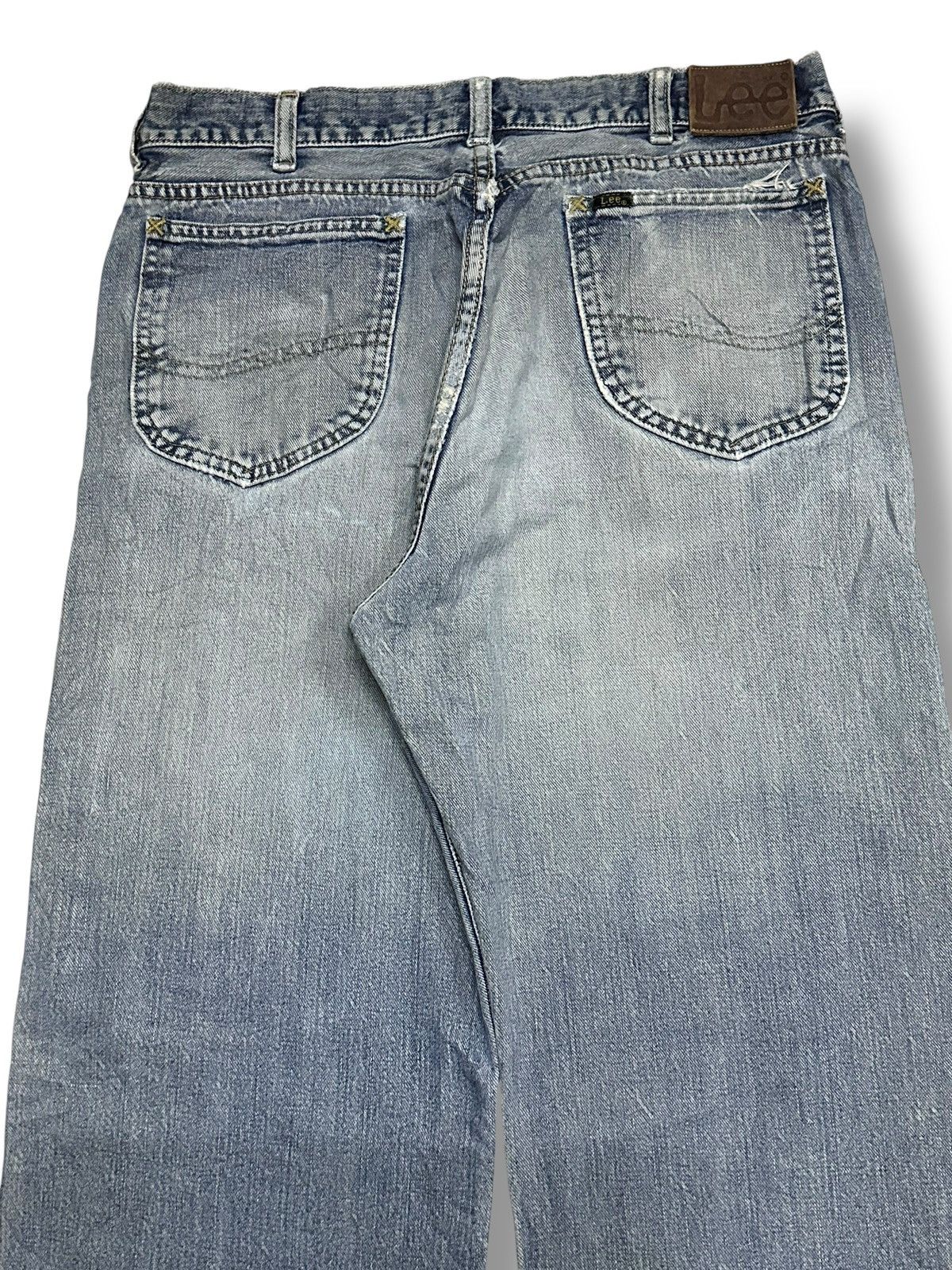 Vintage Lee Distressed Jeans Baggy Loose Style Faded Wash