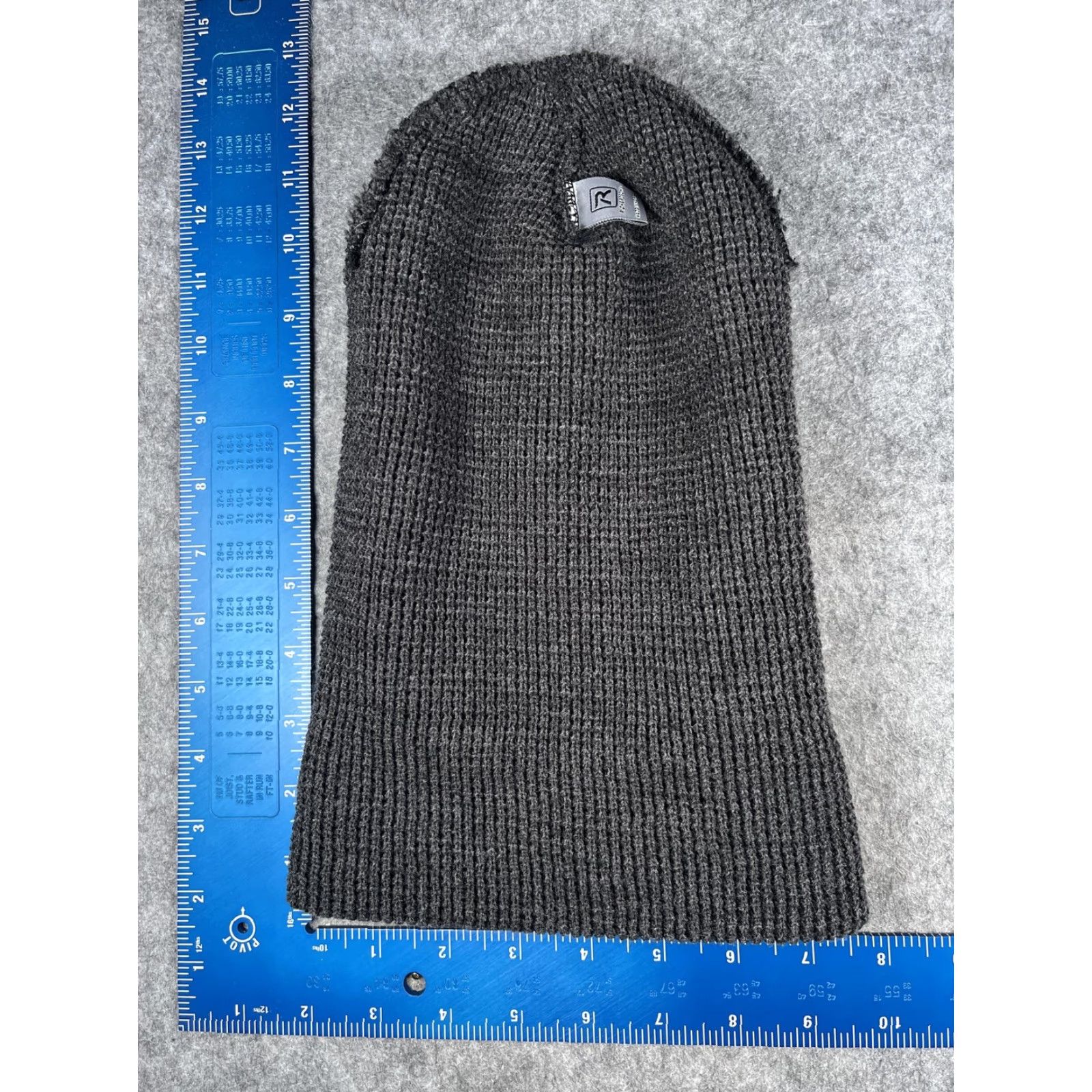 Vintage Richardson Beanie Mens One Size Gray Cuffed Elevate Logo Knit Winter Size ONE SIZE - 6 Thumbnail