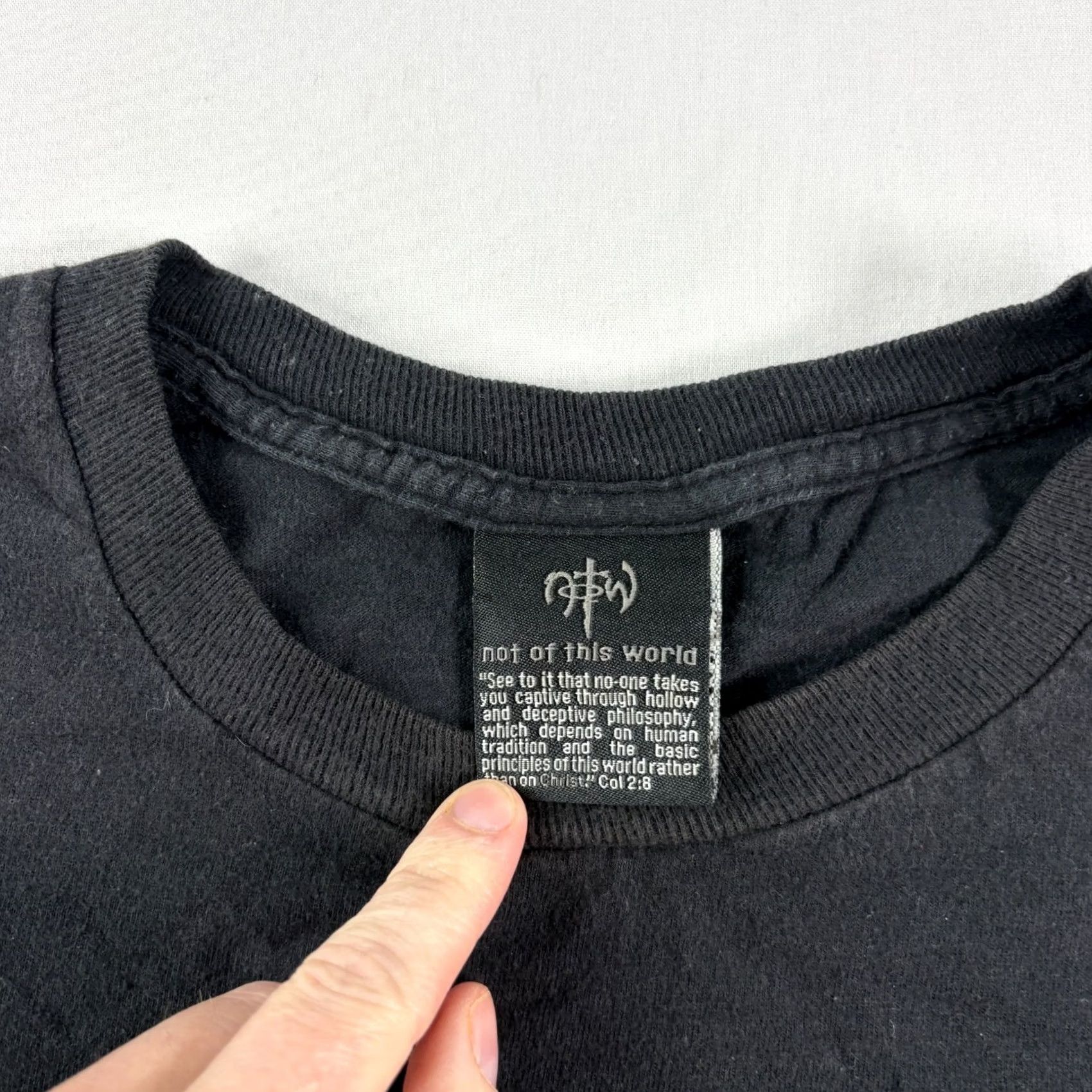 Vintage VINTAGE Not of This World Shirt Mens Medium Colossians 2:8 Religious Christian Y2K Size US M / EU 48-50 / 2 - 3 Thumbnail