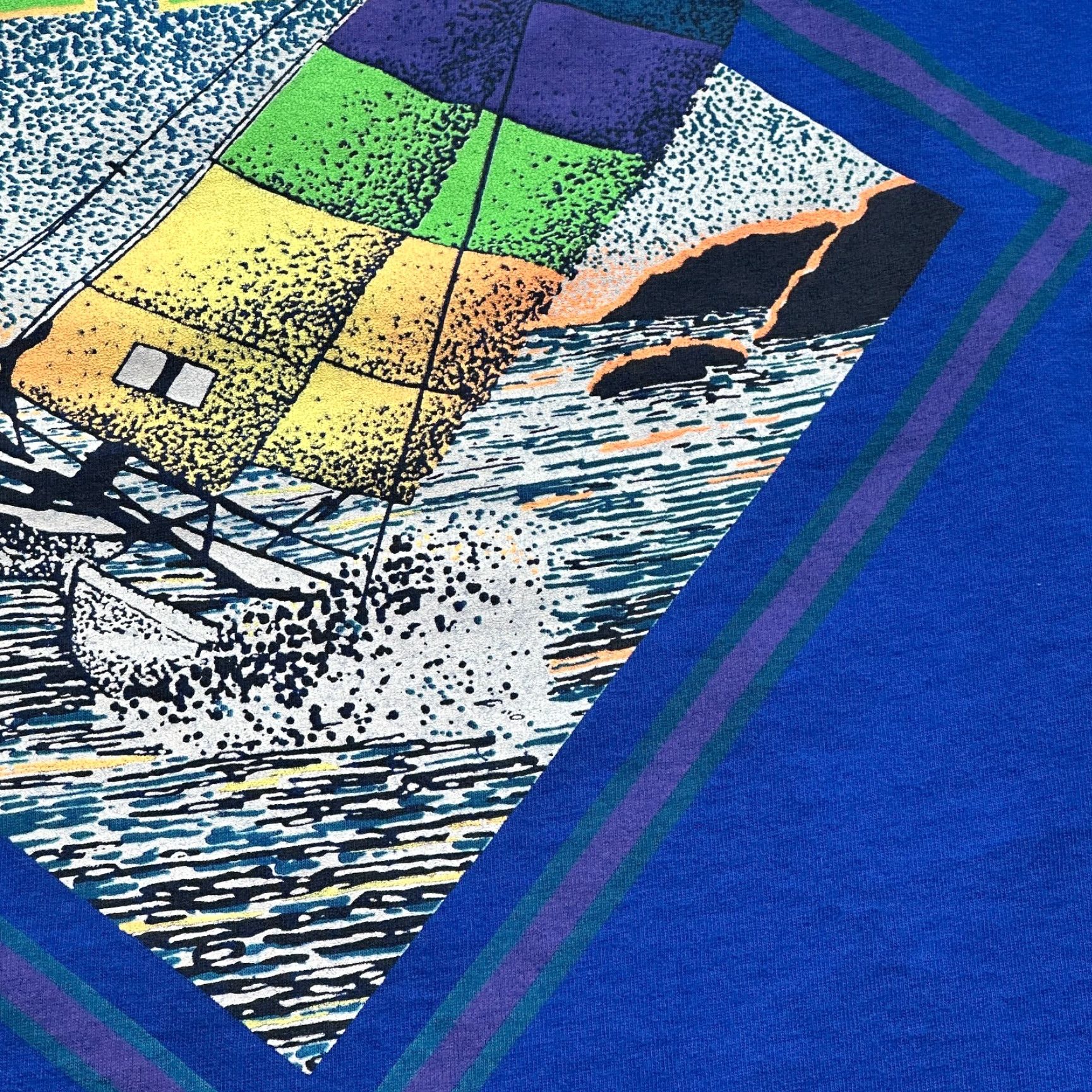 Vintage Vintage Hobie Shirt Mens Large Blue Sailboat Graphic Skate Surf Wear USA 80s 90s Size US L / EU 52-54 / 3 - 5 Thumbnail