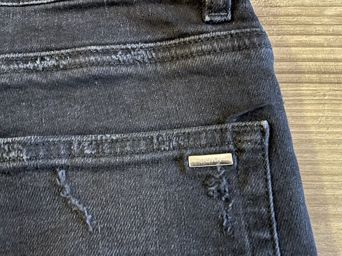 Amiri Amiri Palm Tree Patch Black Denim Jeans Size US 34 / EU 50 - 10 Thumbnail