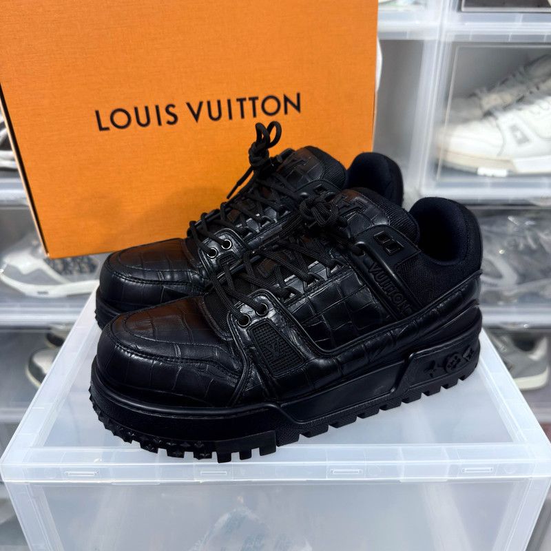 Louis Vuitton Louis Vuitton Trainer Maxi Leather Low-Top Sneakers 0079 Size US 9.5 / EU 42-43 - 1 Thumbnail
