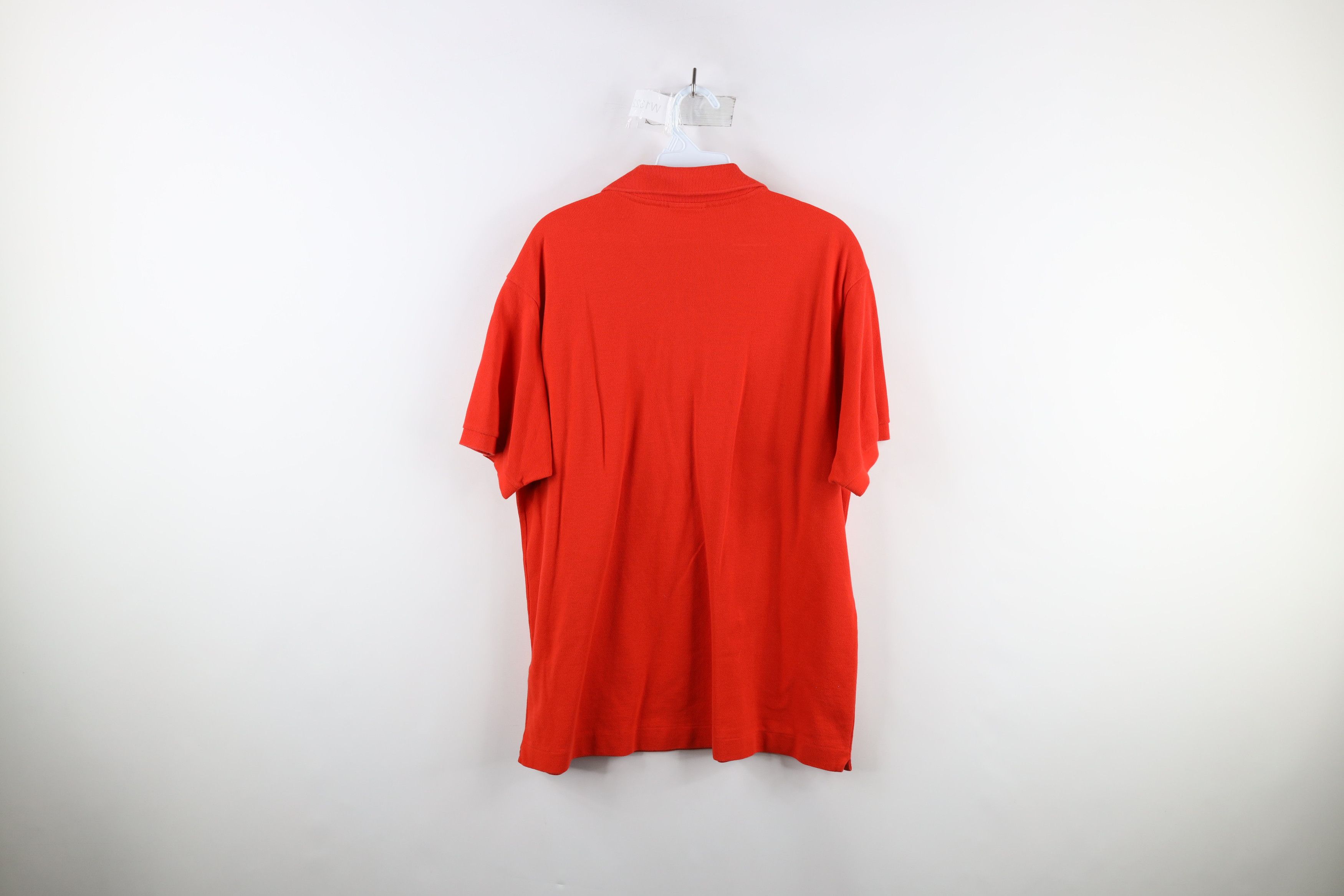 Lacoste Vintage Lacoste Croc Logo Collared Golf Polo Shirt Orange Size US XL / EU 56 / 4 - 7 Thumbnail