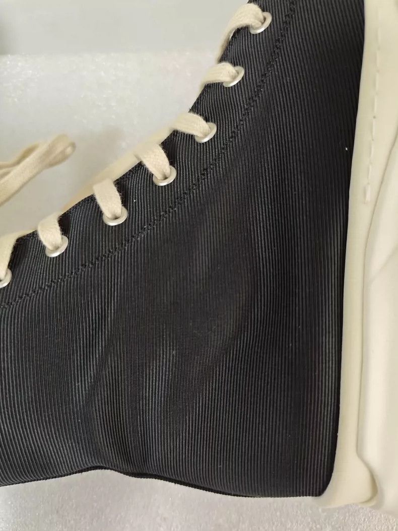 Rick Owens Rick Owens black thick sole canvas high-top sneakers Size US 8.5 / EU 41-42 - 8 Thumbnail