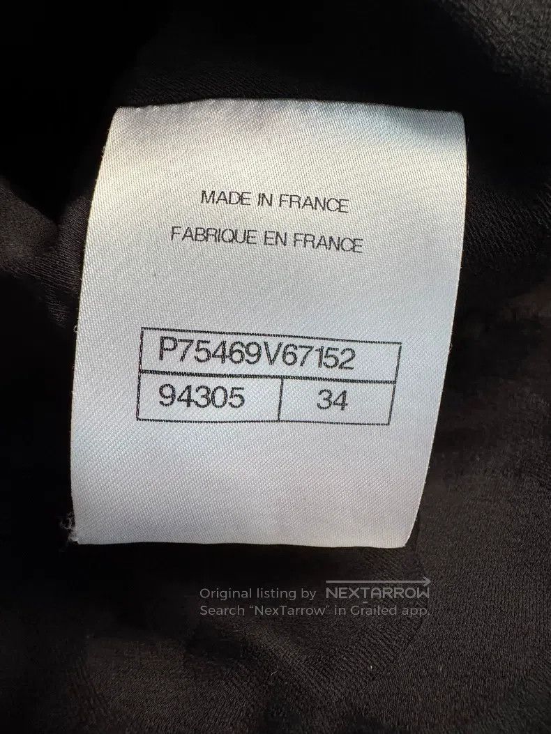 Chanel Chanel Black dark pattern logo thick tweed twill soft twee Size XXS / US 00 / IT 34 - 5 Thumbnail