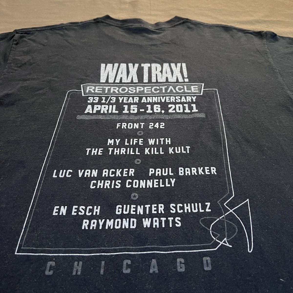 Band Tees × Vintage Vintage Y2K Wax Trax! Industrial Electronic Tee XL Size US XL / EU 56 / 4 - 5 Thumbnail