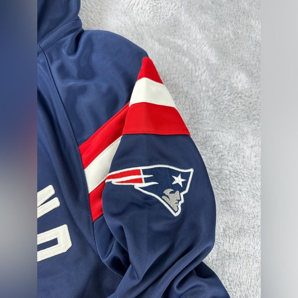 NFL New England Patriots full zip embroidered blue jacket men's Size US L / EU 52-54 / 3 - 9 Thumbnail
