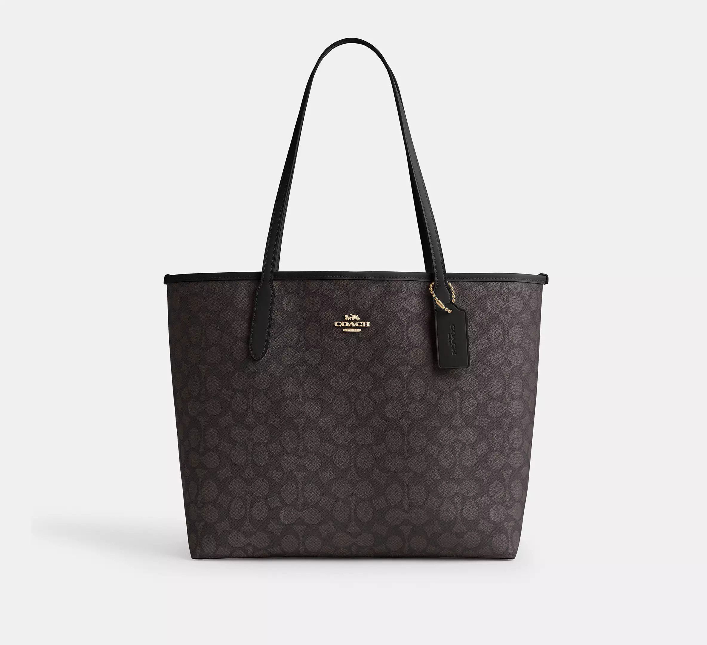 Coach City Tote Bag In Signature Canvas CV976 Size ONE SIZE - 3 Thumbnail