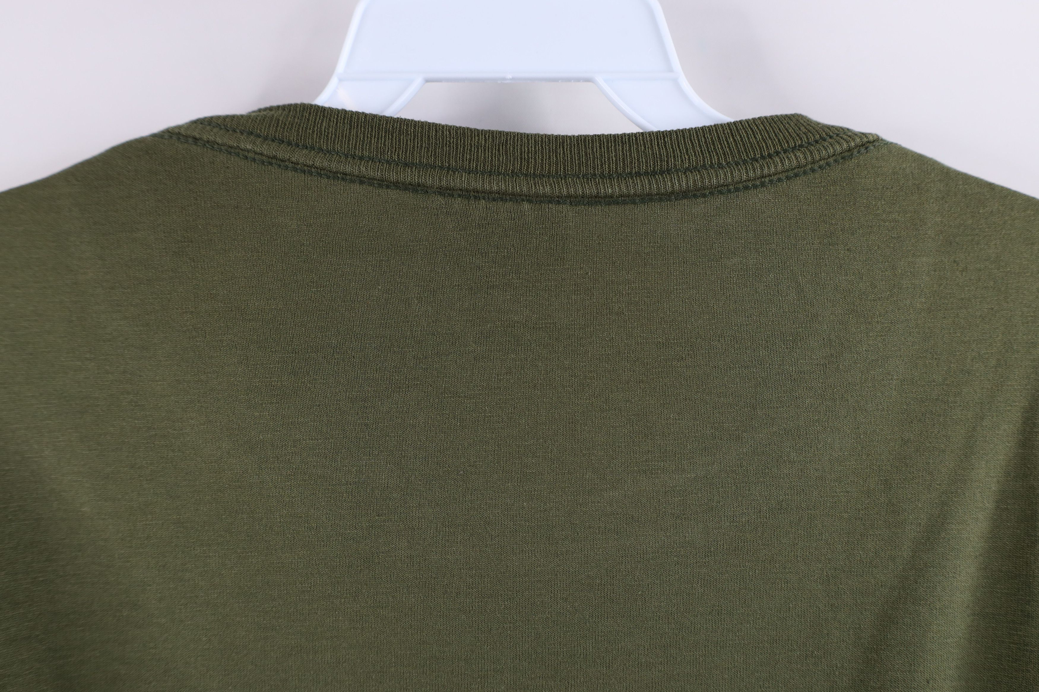 Vintage Vintage 90s Streetwear Short Sleeve T-Shirt Olive Green USA Size XXL / US 16-18 / IT 52-54 - 10 Thumbnail