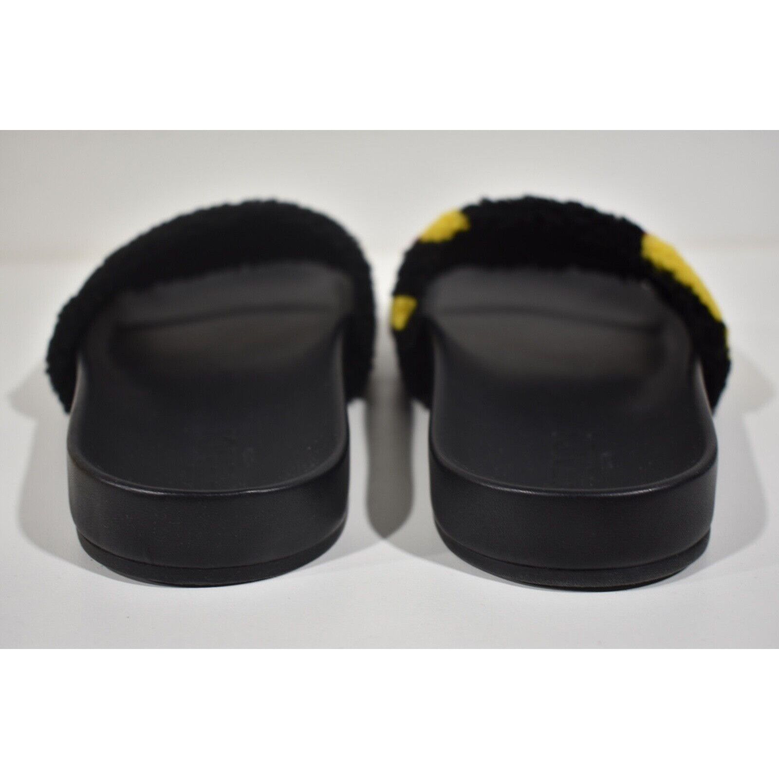 Fendi Fendi Mens Shearling Fur Logo Flat Slide Sandal Flip Flop 7 Size US 7 / EU 40 - 11 Thumbnail