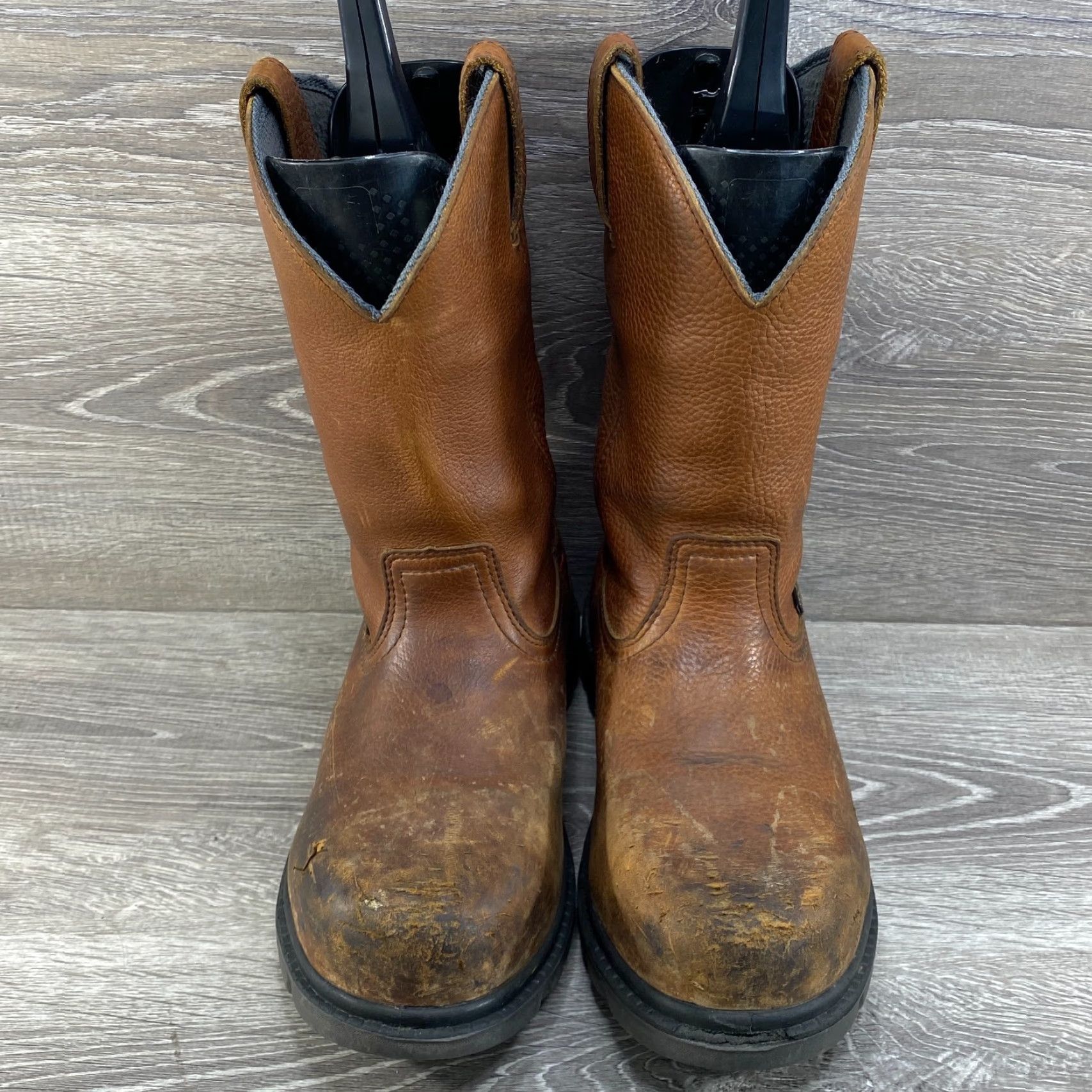 Vintage ROCKY Mens 8.5 M Brown Leather Waterproof Work Boots Worksmart Composite Toe USA Size US 8 / EU 41 - 3 Thumbnail