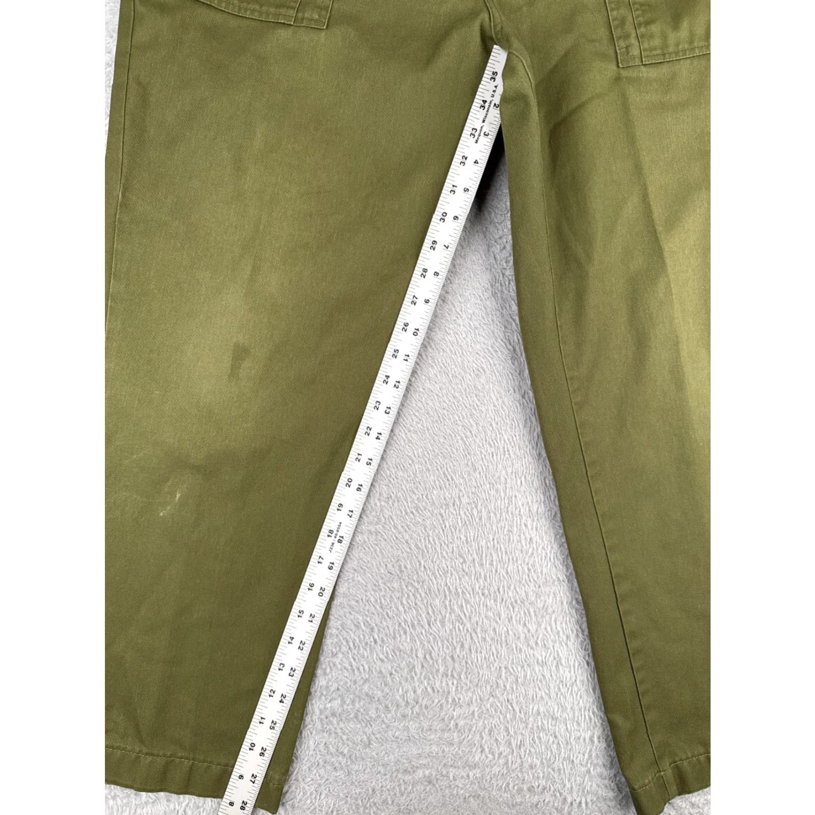 Vintage VINTAGE Boy Scouts Pants Men 40 Green Cargo Official Uniform Twill Cotton 40x29 Mens Cargo Twill Green 40x29 Pants Scouting Size US 40 / EU 56 - 7 Thumbnail