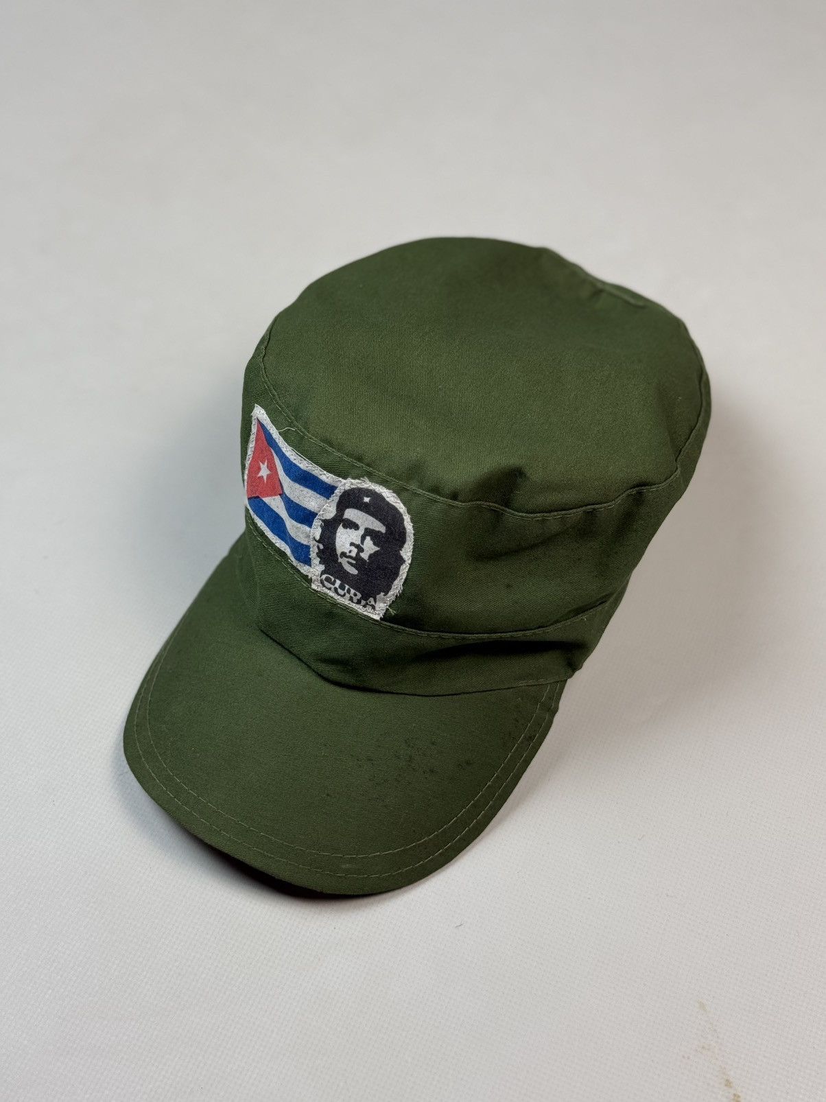 Vintage Che Guevara Cuban Flag Vintage Military Army Strapback Cap Size ONE SIZE - 2 Thumbnail