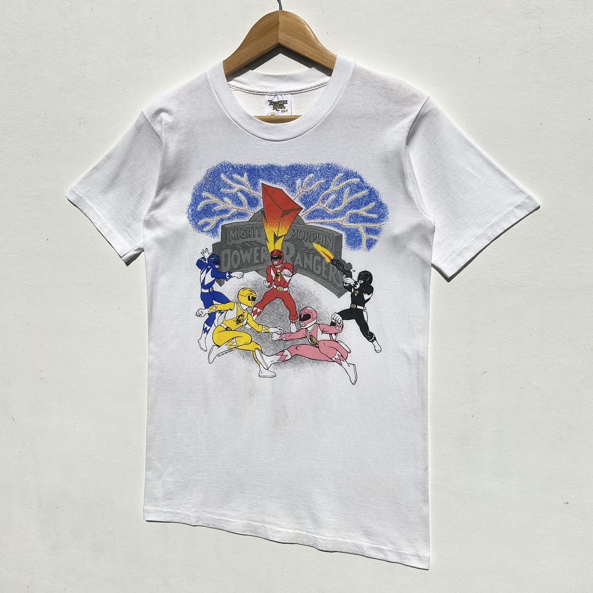 Vintage Vintage Power Rangers Mighty Morphin©️1994 Shirt Size US S / EU 44-46 / 1 - 3 Thumbnail