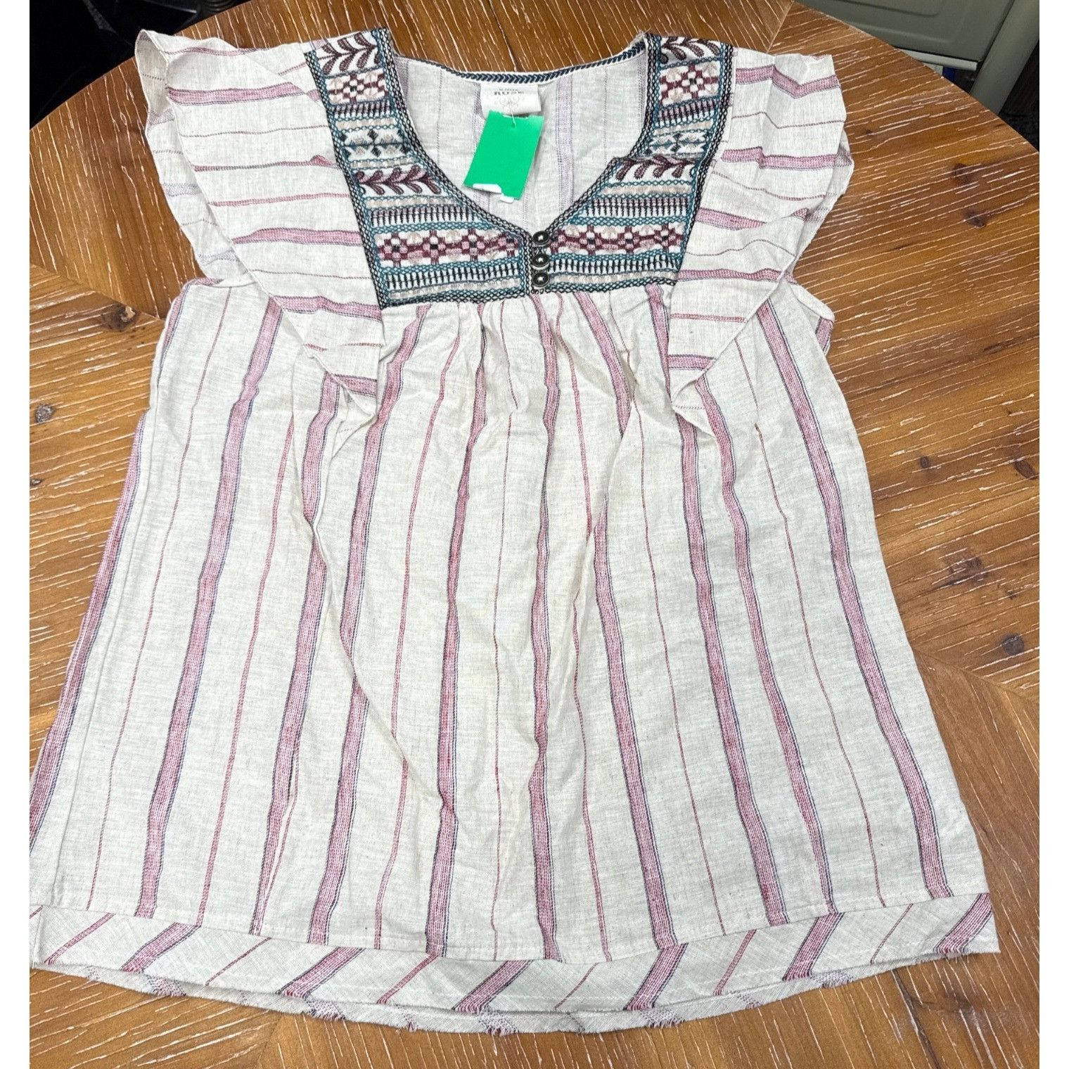 Other Women's Flutter Short Sleeve Embroidered Top - Knox Rose XS Size XS / US 0-2 / IT 36-38 - 2 Thumbnail