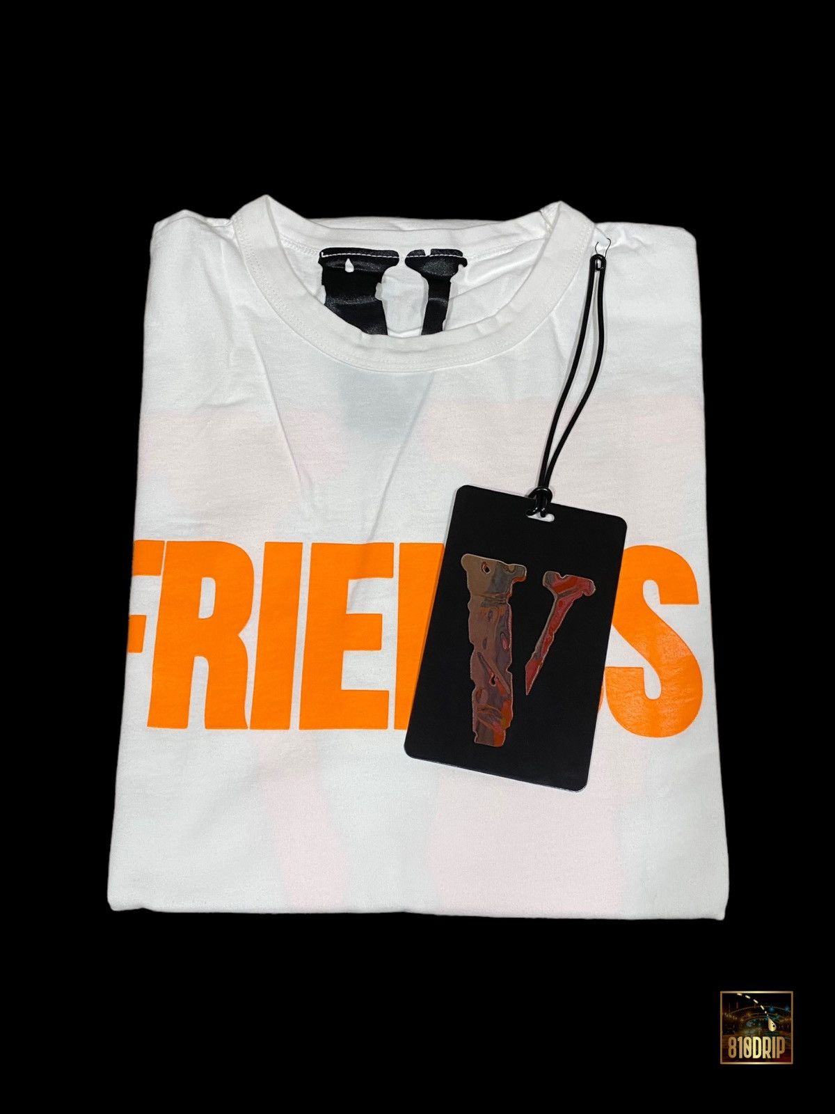 Vlone Vlone Orange Friends Tee White (XL) Size US XL / EU 56 / 4 - 3 Thumbnail