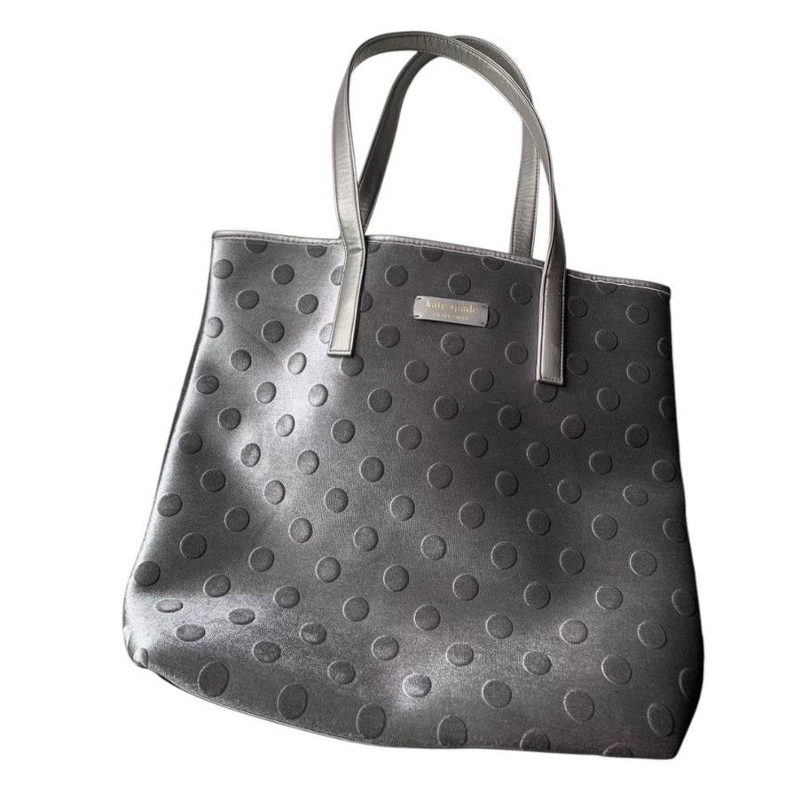 Kate Spade Kate Spade Fragrances Grey Tote Bag Embossed Shoulder Bag Size ONE SIZE - 1 Thumbnail