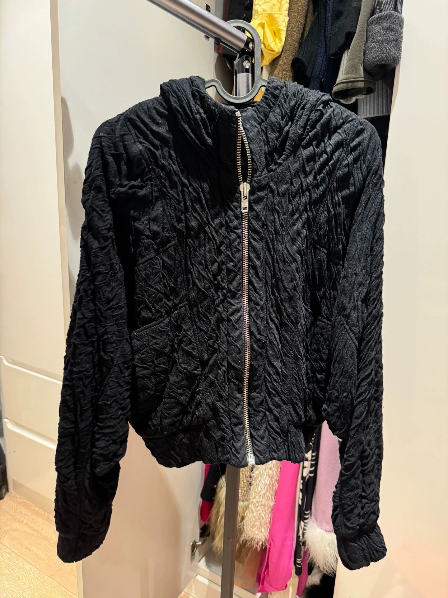 Helmut lang Pioneer design pleated zipper sweater