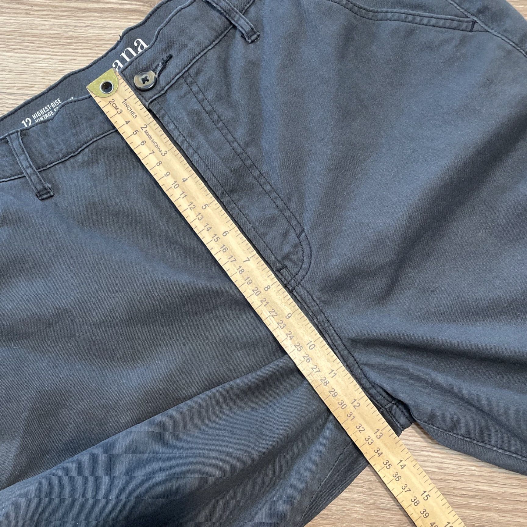 Vintage VINTAGE a.n.a Highest Rise Straight Pants Women's Size 12 Gray Carpenter 90s Womens Size 34" / US 12 / IT 48 - 6 Thumbnail
