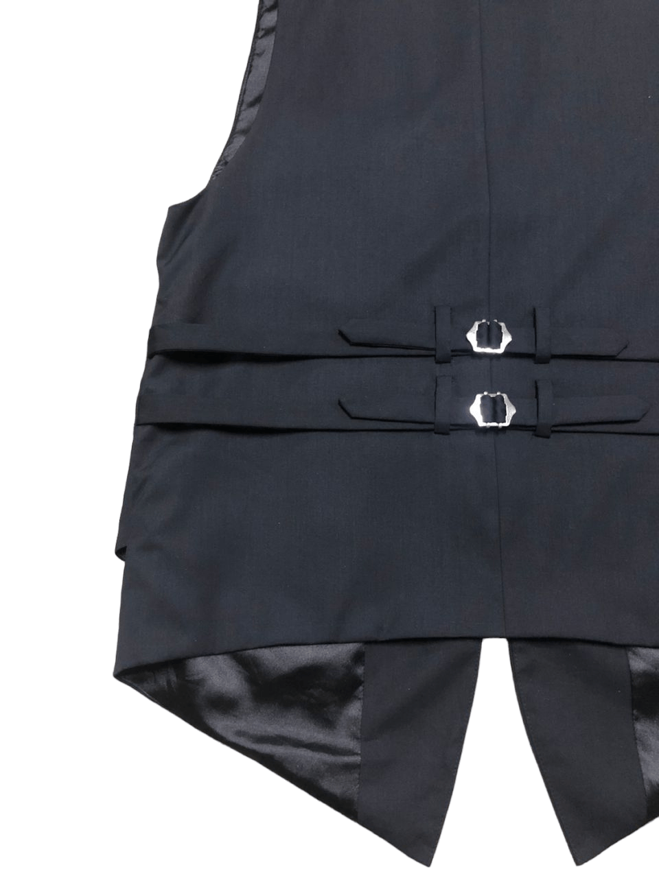 If Six Was Nine No Id Double Layer Black Vest Zipper Jacket Seditionaries Size US M / EU 48-50 / 2 - 10 Thumbnail