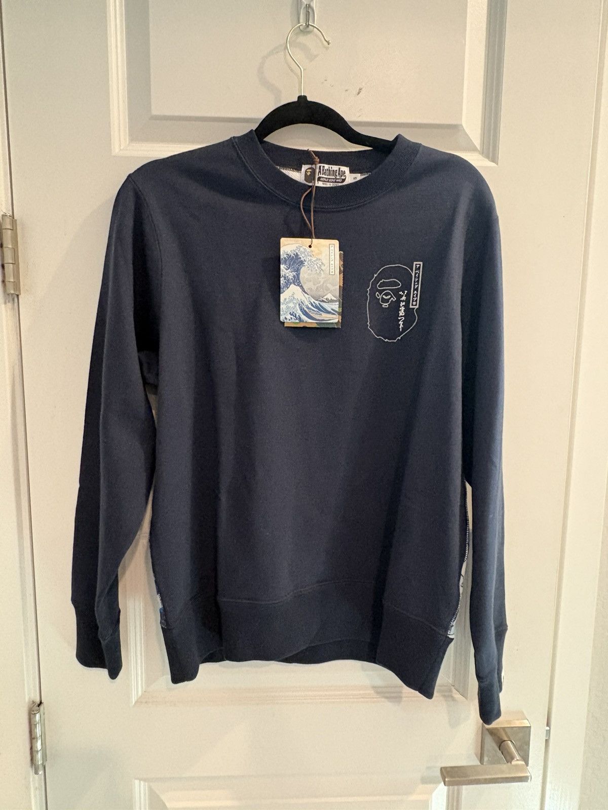 Bape BAPE x Ukiyo-E Crewneck - Navy, small Size US S / EU 44-46 / 1 - 9 Thumbnail