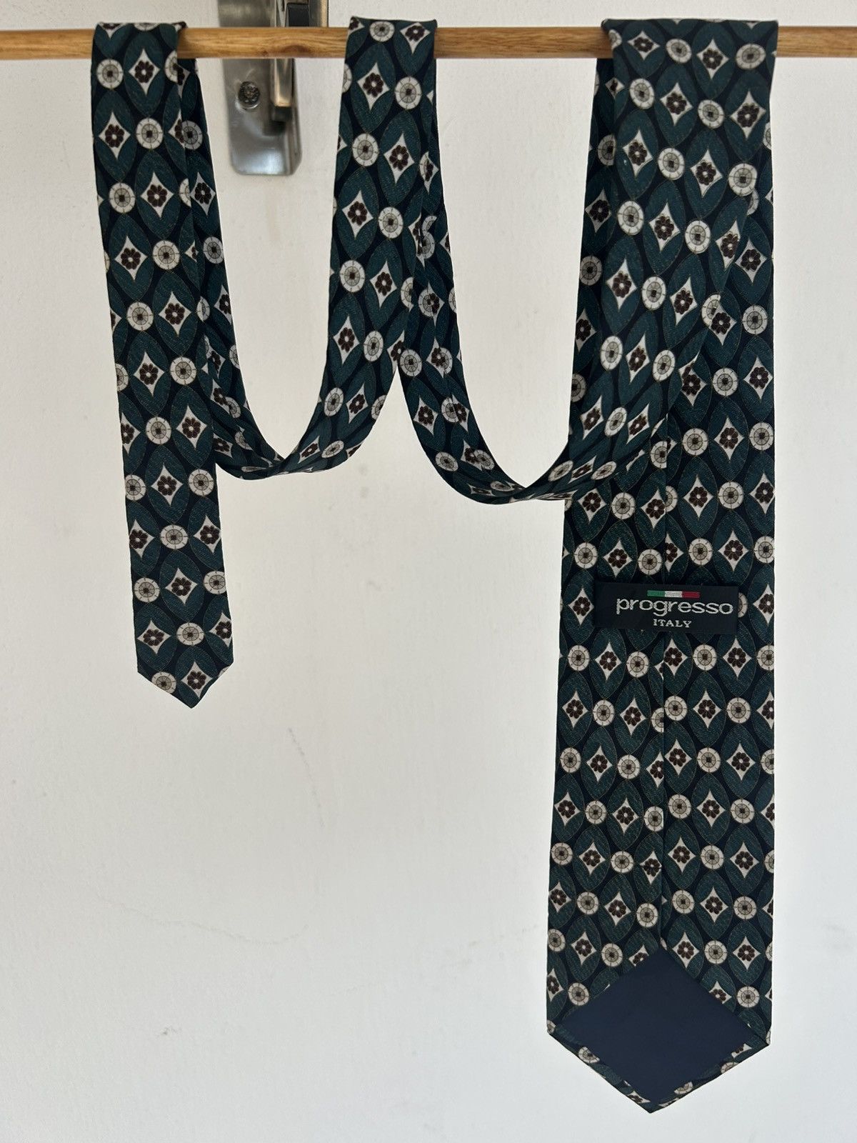Other Progresso Italy Vintage Tie Green Size ONE SIZE - 2 Thumbnail