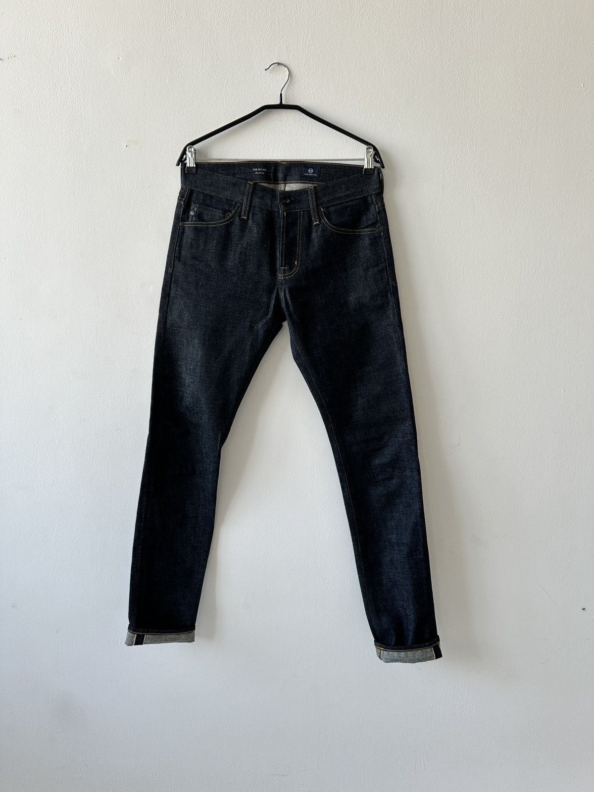 AG Adriano Goldschmied AG Dylan Slim Skinny Jeans 30x34 Dark Wash Indigo Selvedge Size US 30 / EU 46 - 1 Thumbnail