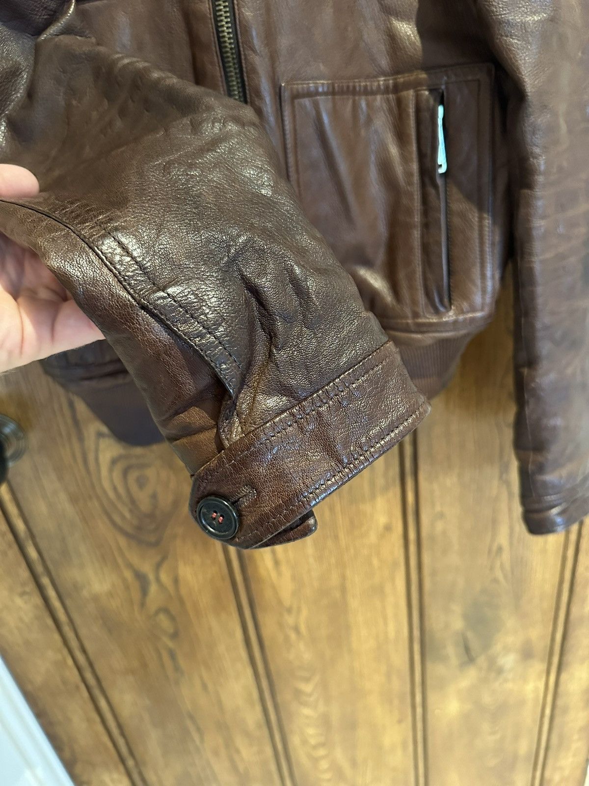 Dsquared2 SS09 Dsquared archive brown leather jacket grail Size US M / EU 48-50 / 2 - 16 Thumbnail