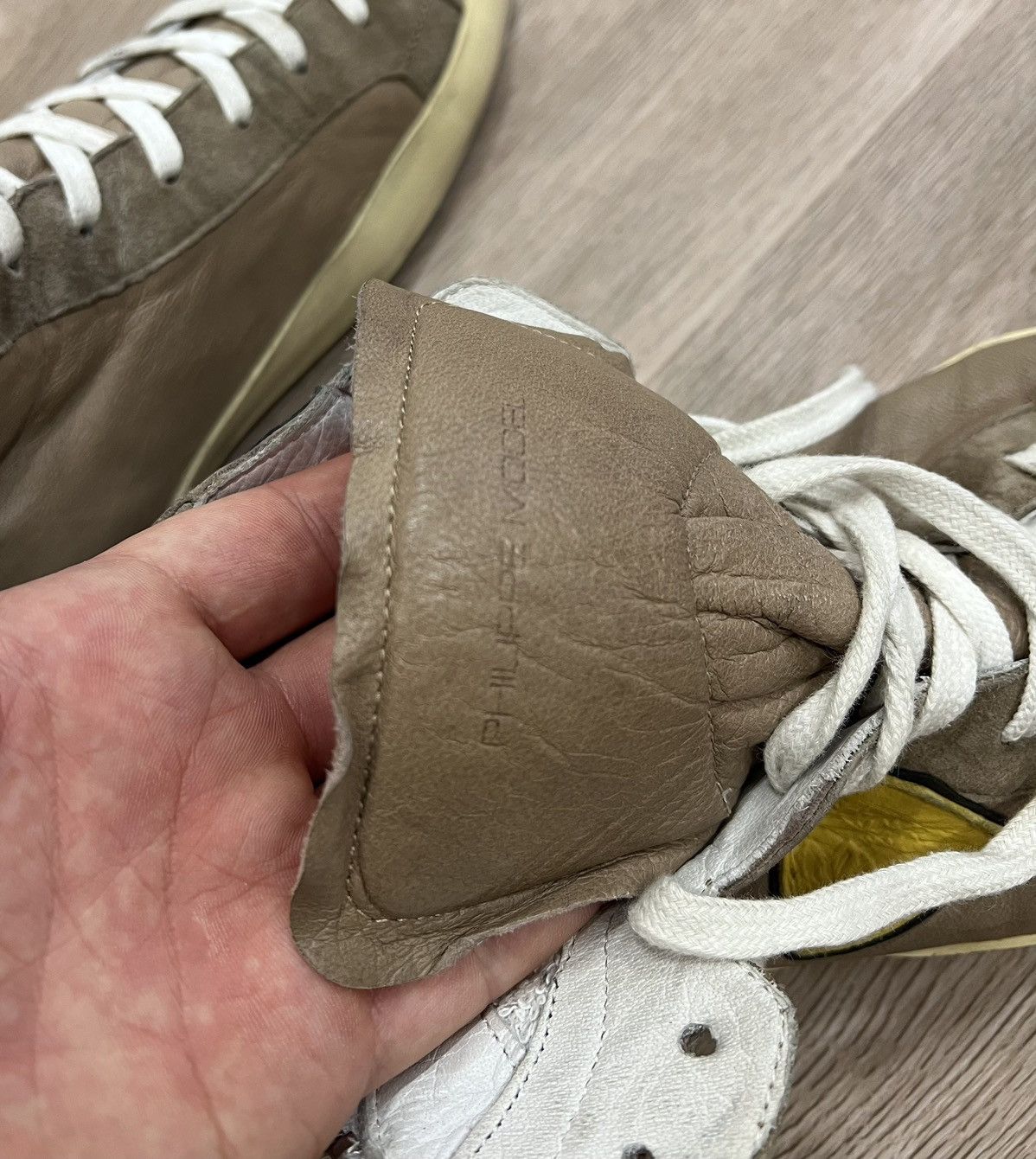 Philippe Model Philippe Model Brown Leather High Sneakers Size US 10 / EU 43 - 11 Thumbnail