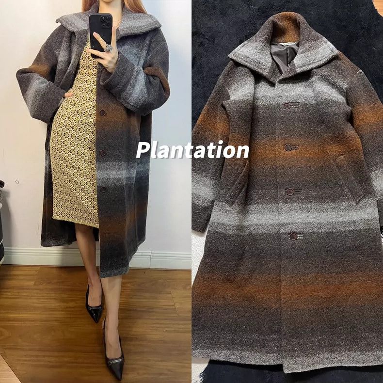 Issey Miyake Issey Miyake Gradient wool coat Size L / US 10 / IT 46 - 1 Thumbnail