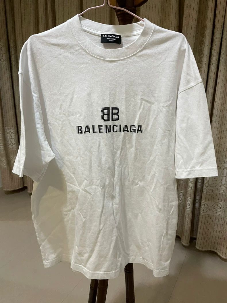 Balenciaga Balenciaga Mosaic Short Sleeve T-Shirt Size US S / EU 44-46 / 1 - 1 Thumbnail